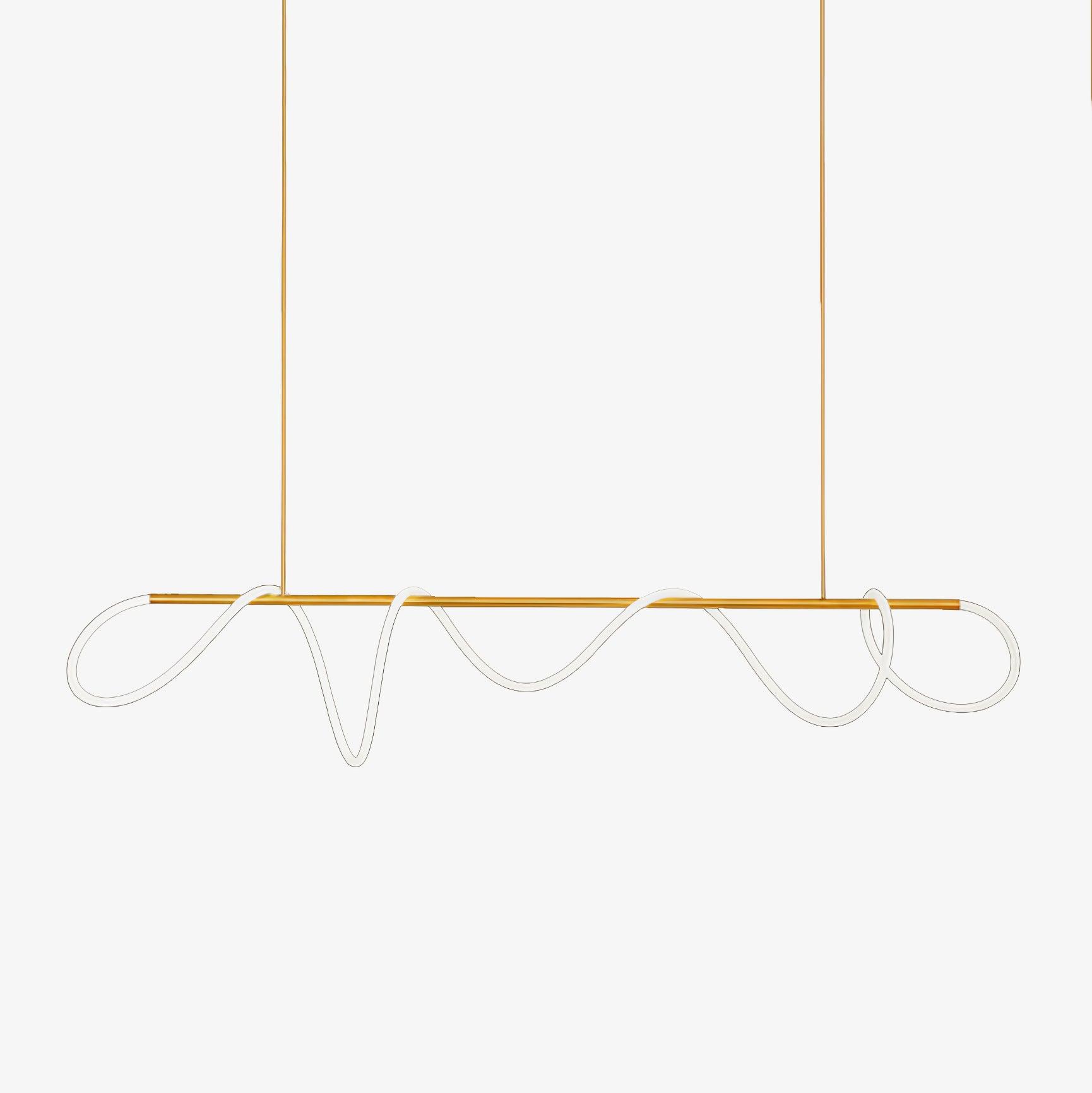 Lustra Kronleuchter Flexibles Silikon Kurve Modern Elegant-Letslighting