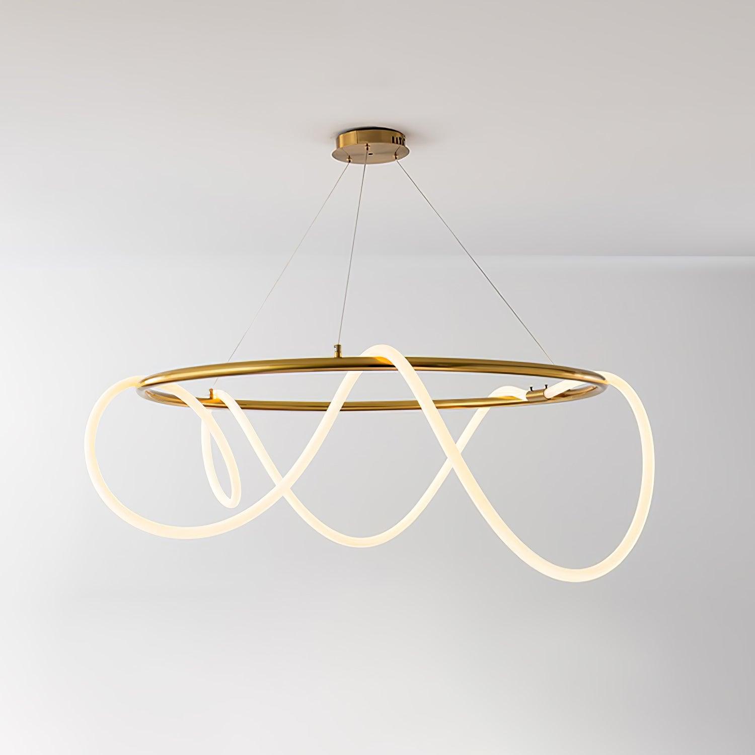 Lustra Kronleuchter Flexibles Silikon Kurve Modern Elegant-Letslighting