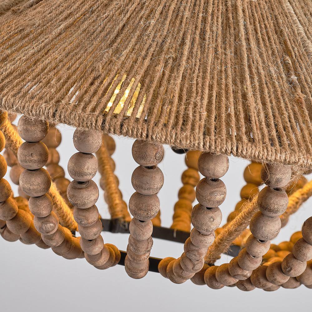 Elmarion Eleganz Natur Landhaus Holz Pendelleuchte-Letslighting