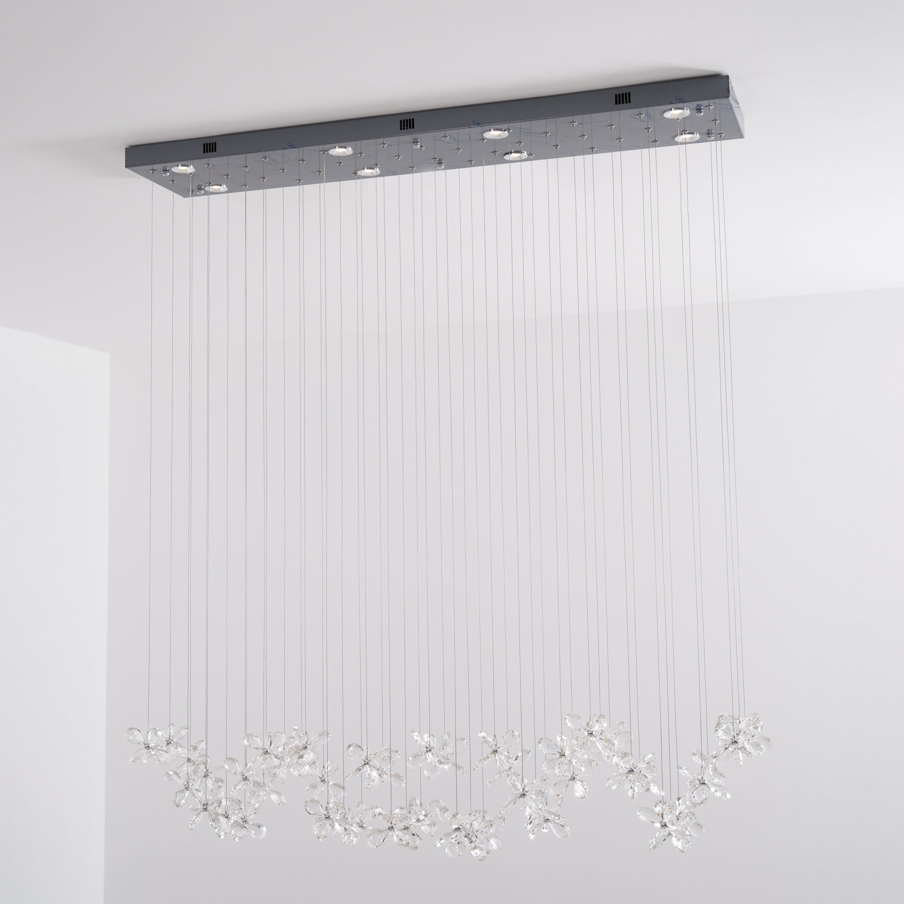 Lustra Kronleuchter Kristall Schmetterling Blumen Cluster-Letslighting