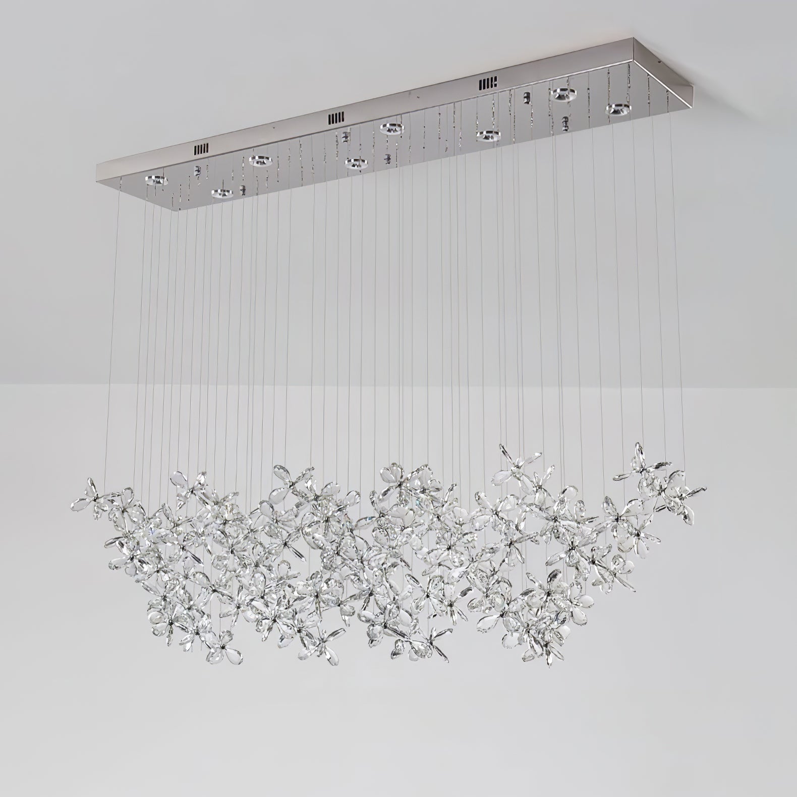 Lustra Kronleuchter Kristall Schmetterling Blumen Cluster-Letslighting