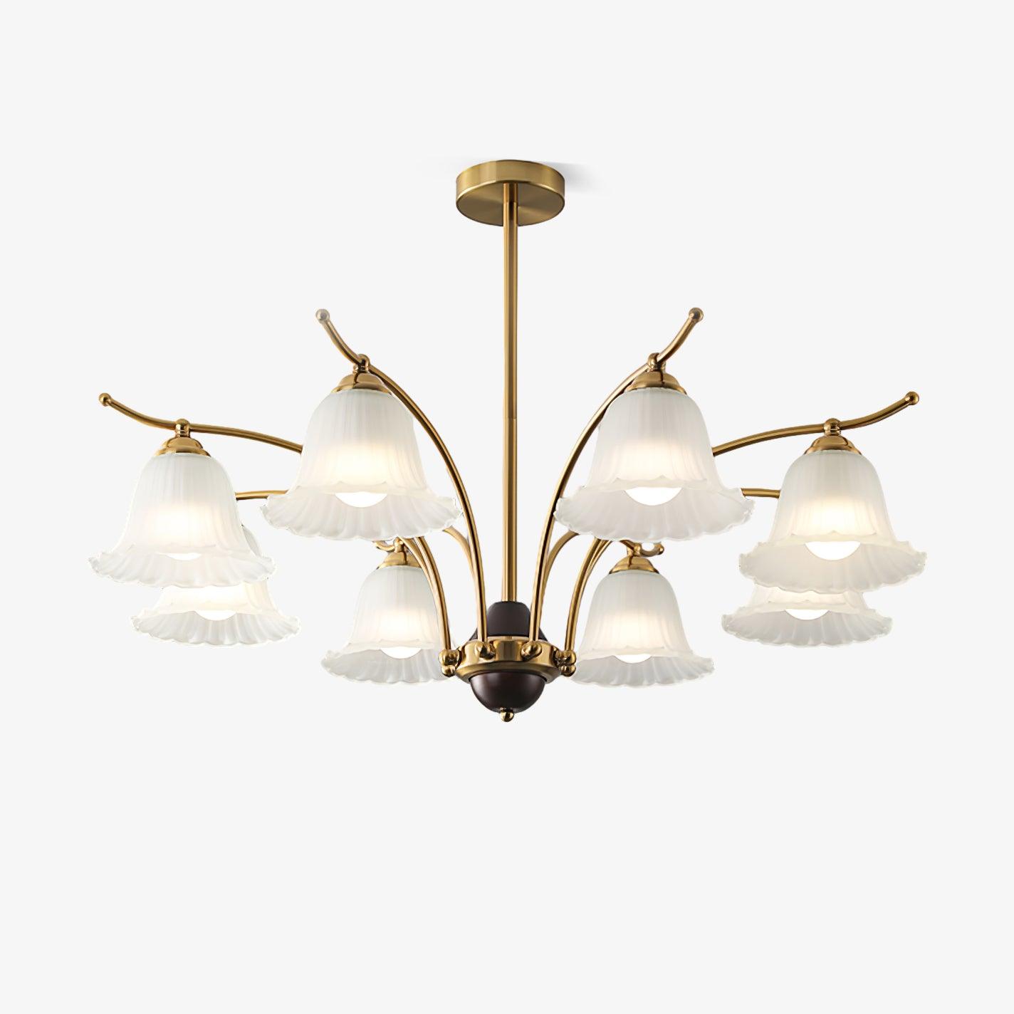 Civinora Brass Alabaster Chandelier - Neutralighting
