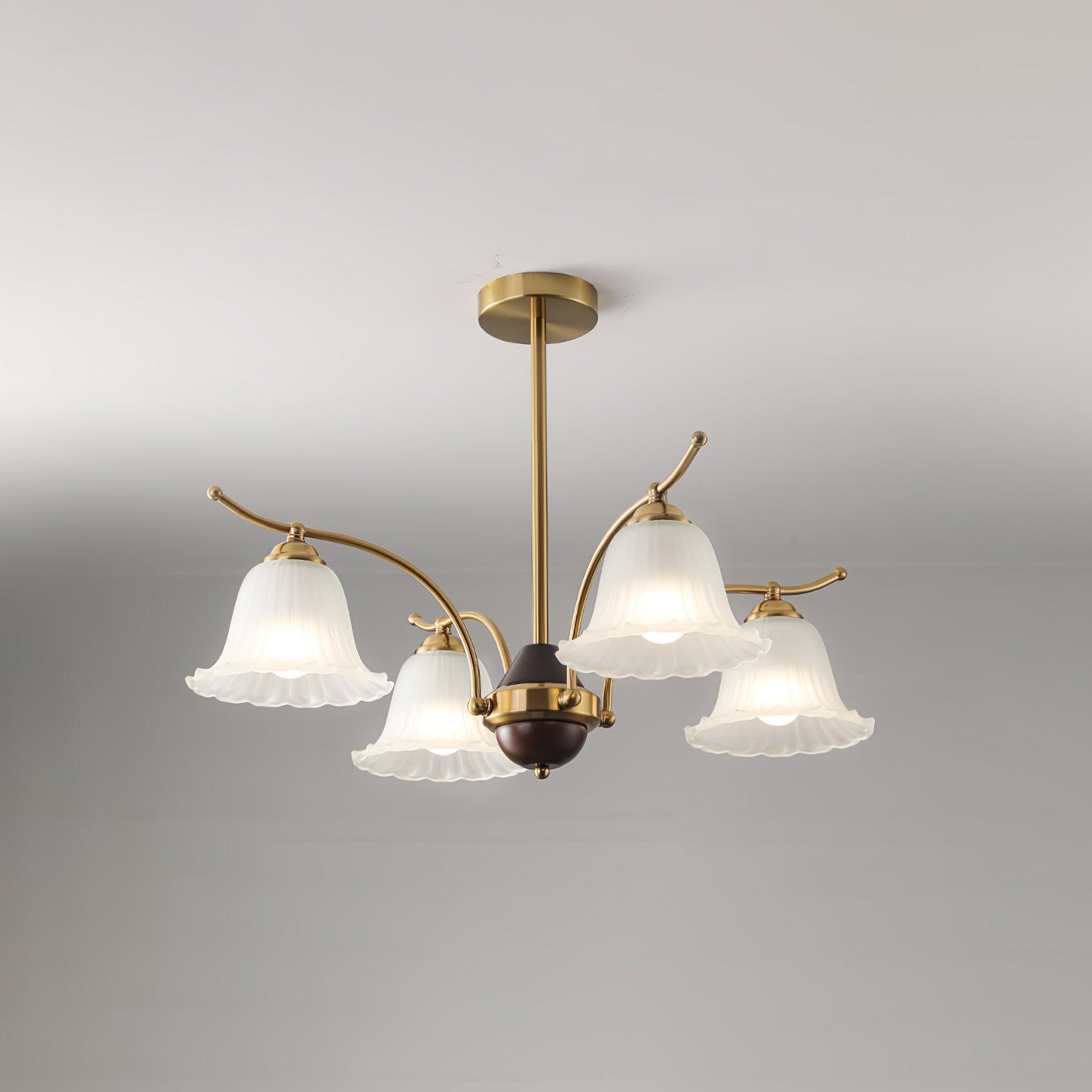 Civinora Brass Alabaster Chandelier - Neutralighting