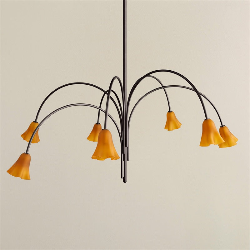 Aurmiros Moderner Messing-Glas Kronleuchter-Letslighting