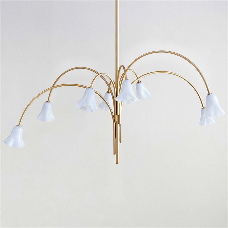 Aurmiros Moderner Messing-Glas Kronleuchter-Letslighting