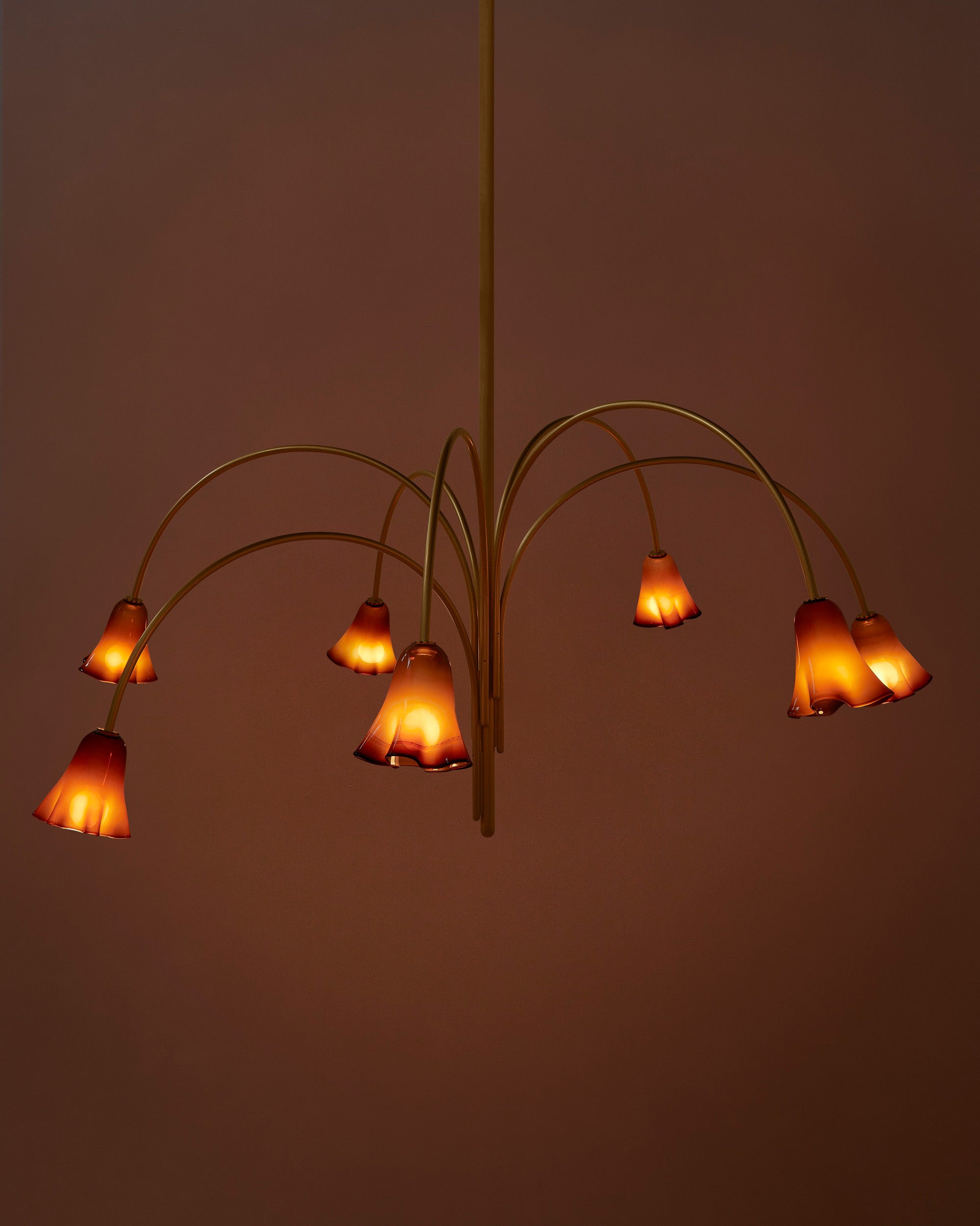 Aurmiros Moderner Messing-Glas Kronleuchter-Letslighting