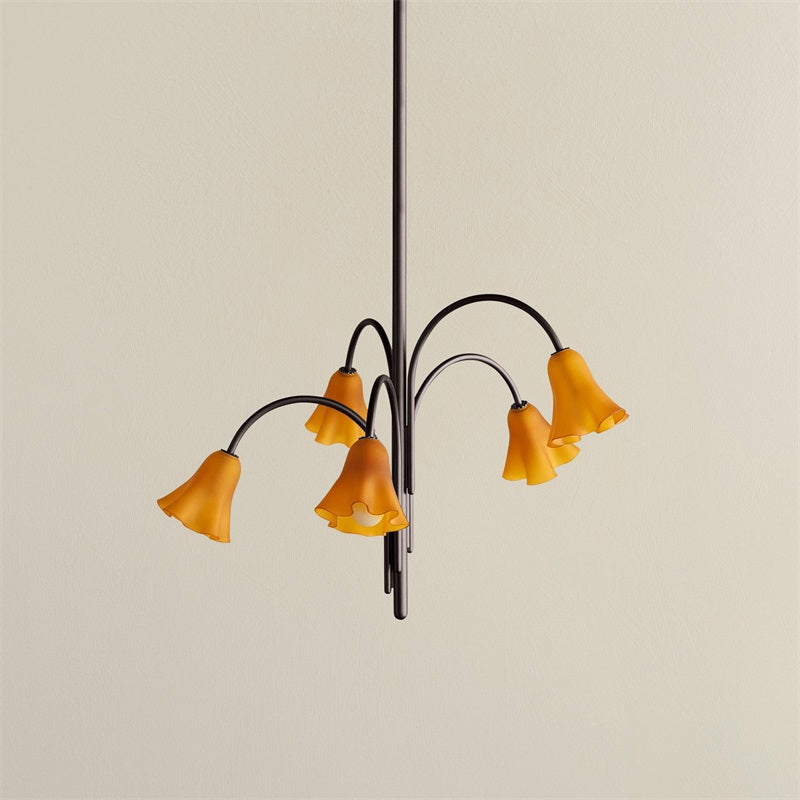 Aurmiros Moderner Messing-Glas Kronleuchter-Letslighting