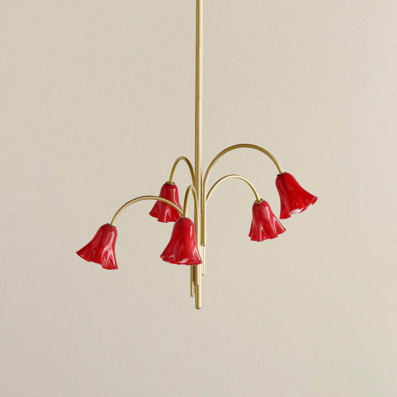 Aurmiros Moderner Messing-Glas Kronleuchter-Letslighting