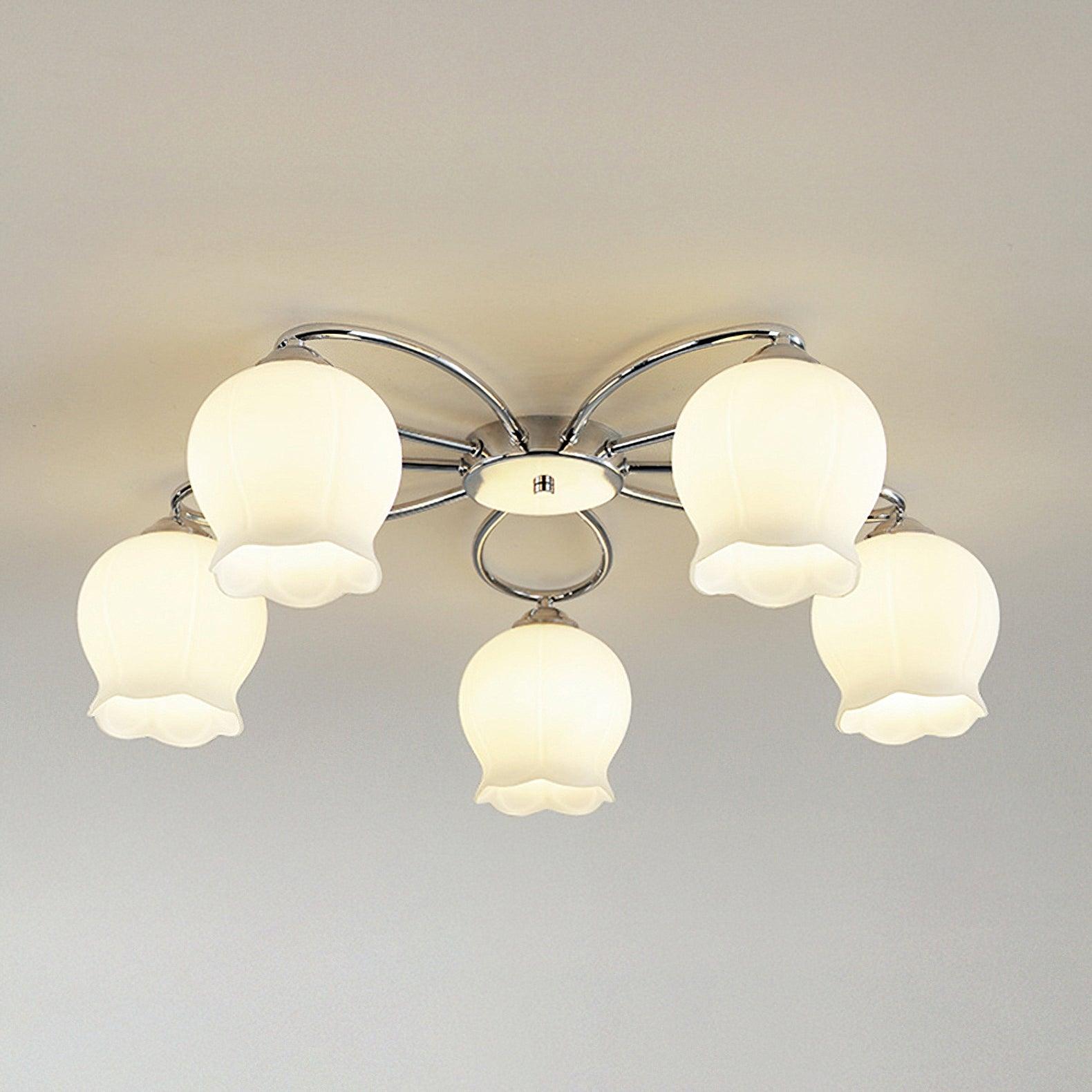 Oldore Premium Eleganz Blume Glas Deckenleuchte-Letslighting