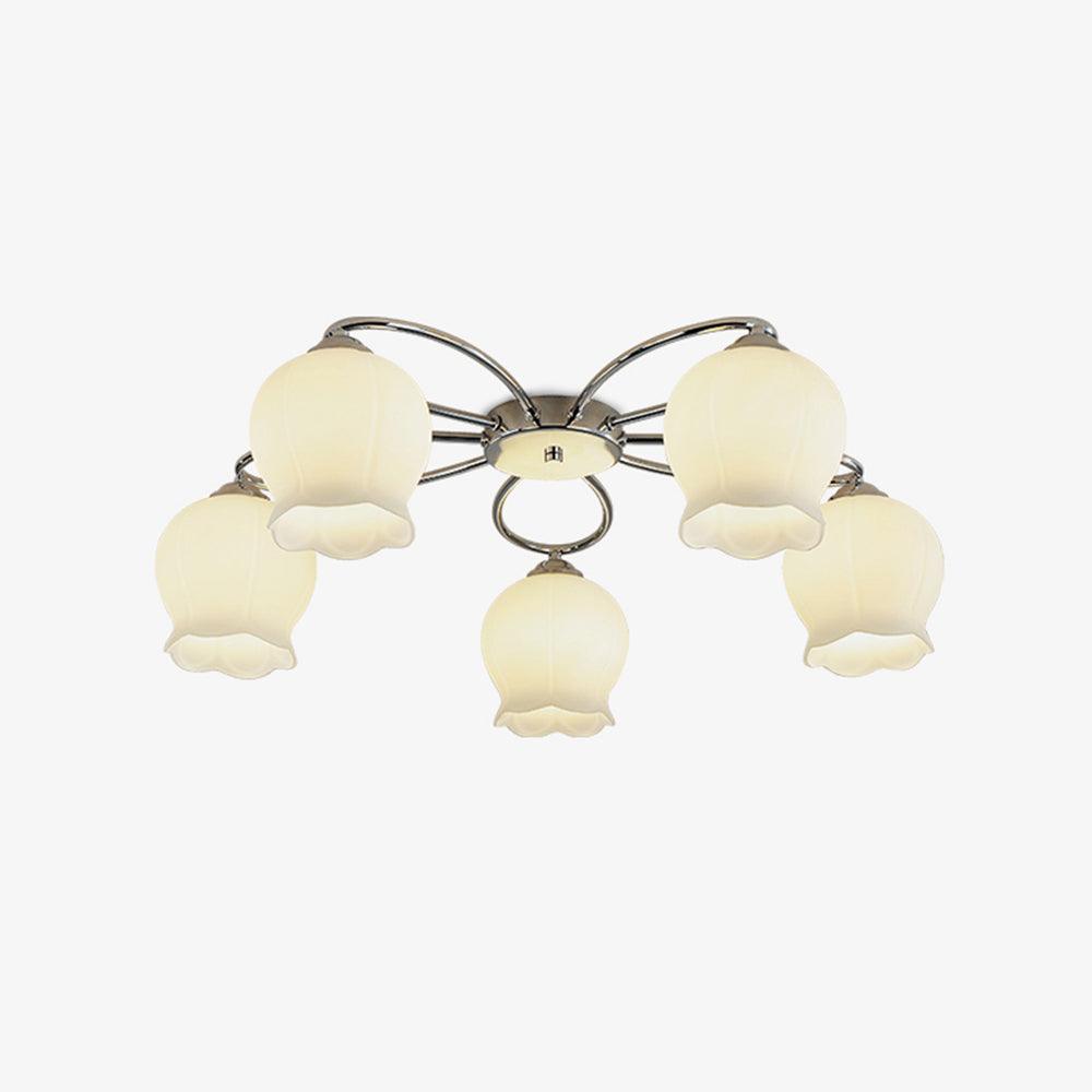 Oldore Premium Eleganz Blume Glas Deckenleuchte-Letslighting
