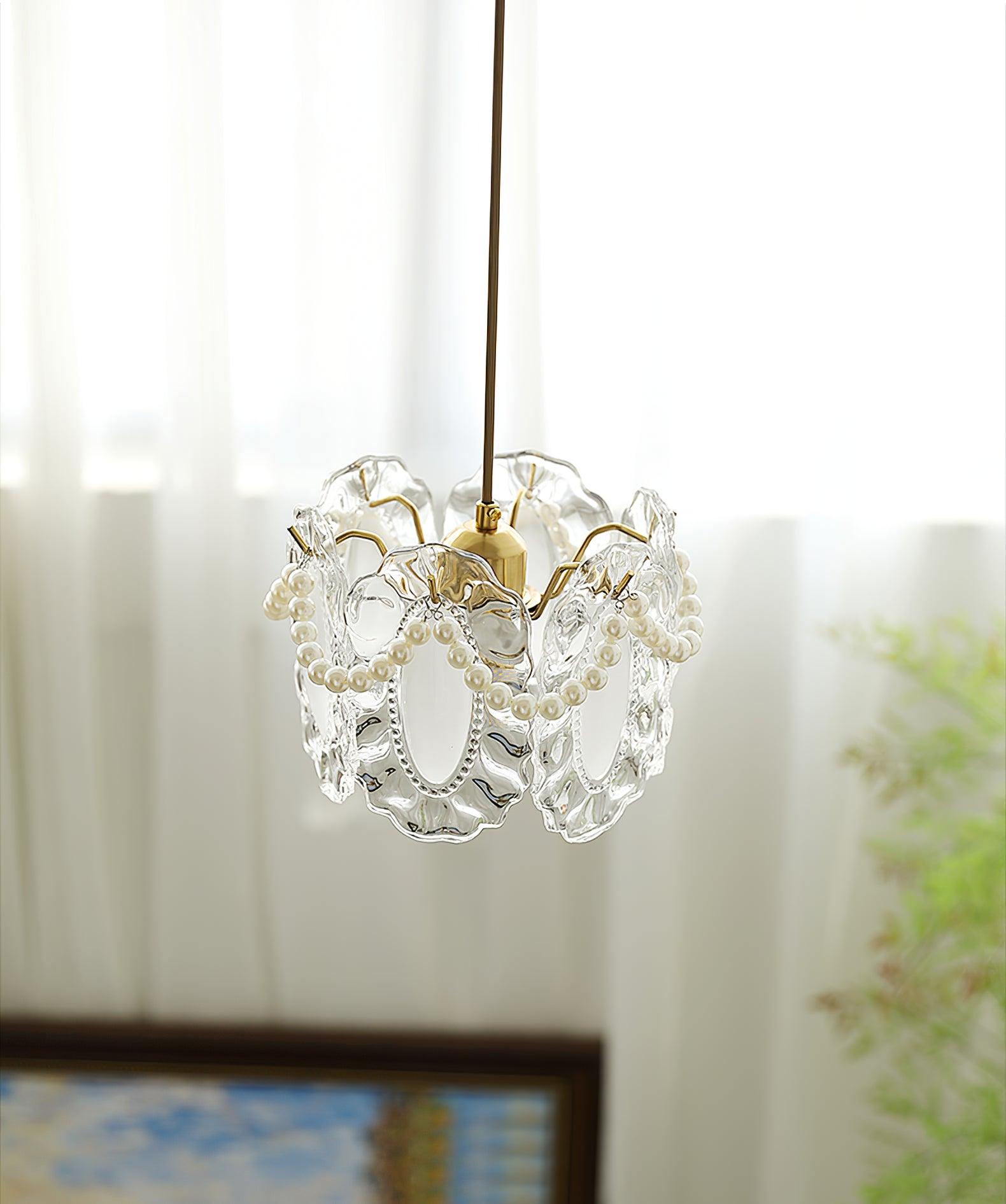 Mirello Glas Glamour Pendelleuchte Lampe-Letslighting