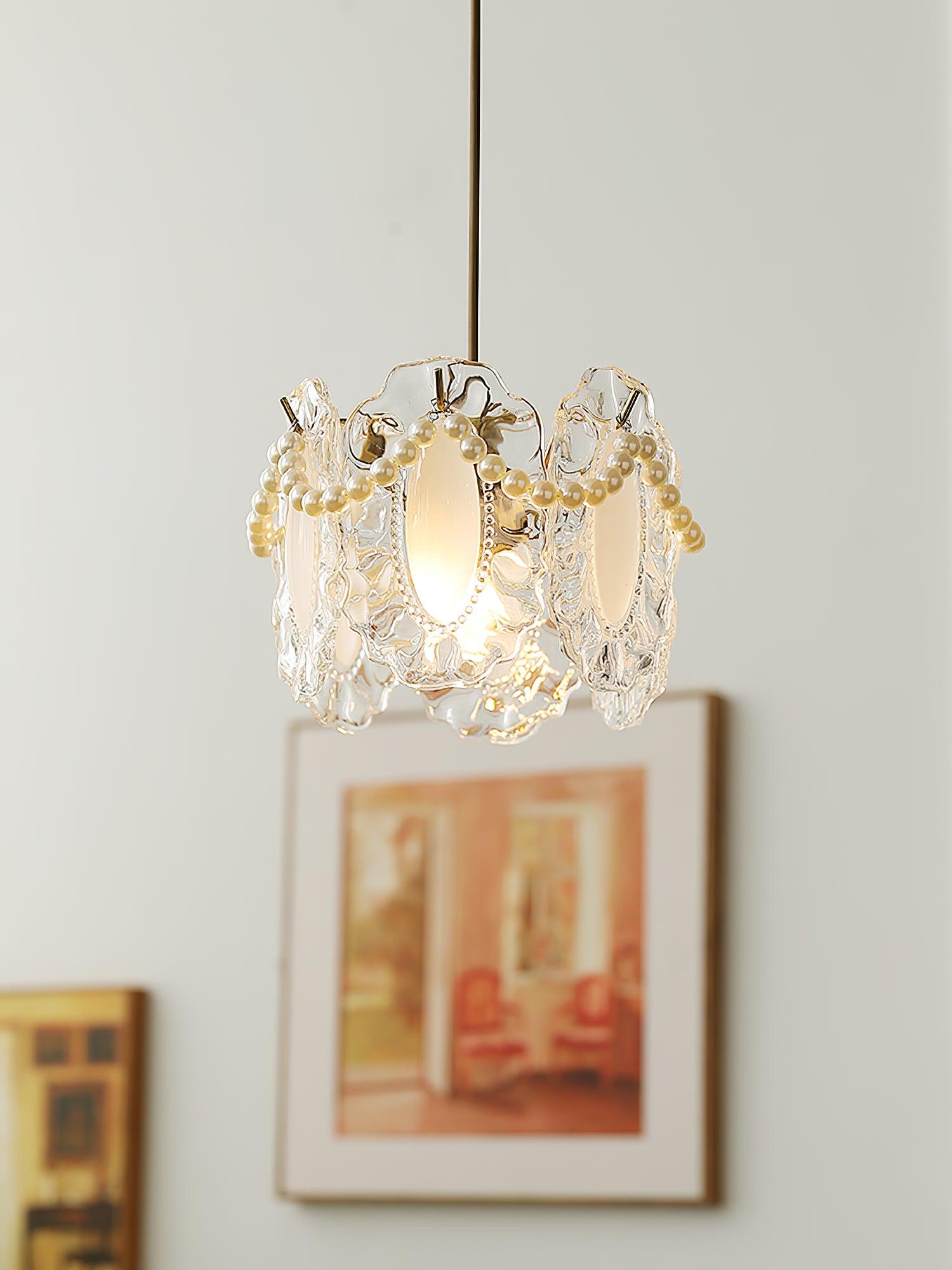 Mirello Glas Glamour Pendelleuchte Lampe-Letslighting