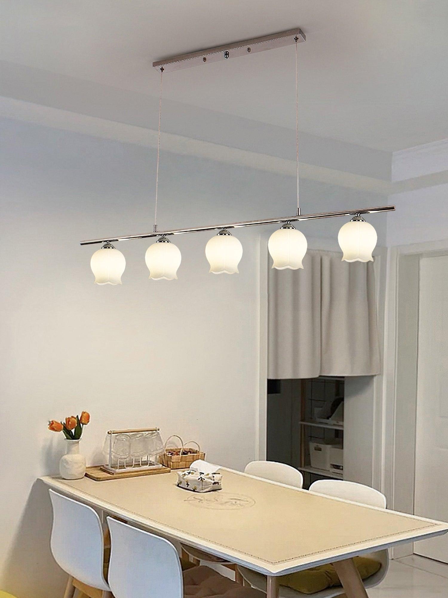 Evenara Modern Minimalistisch Blume Glas Pendelleuchte-Letslighting