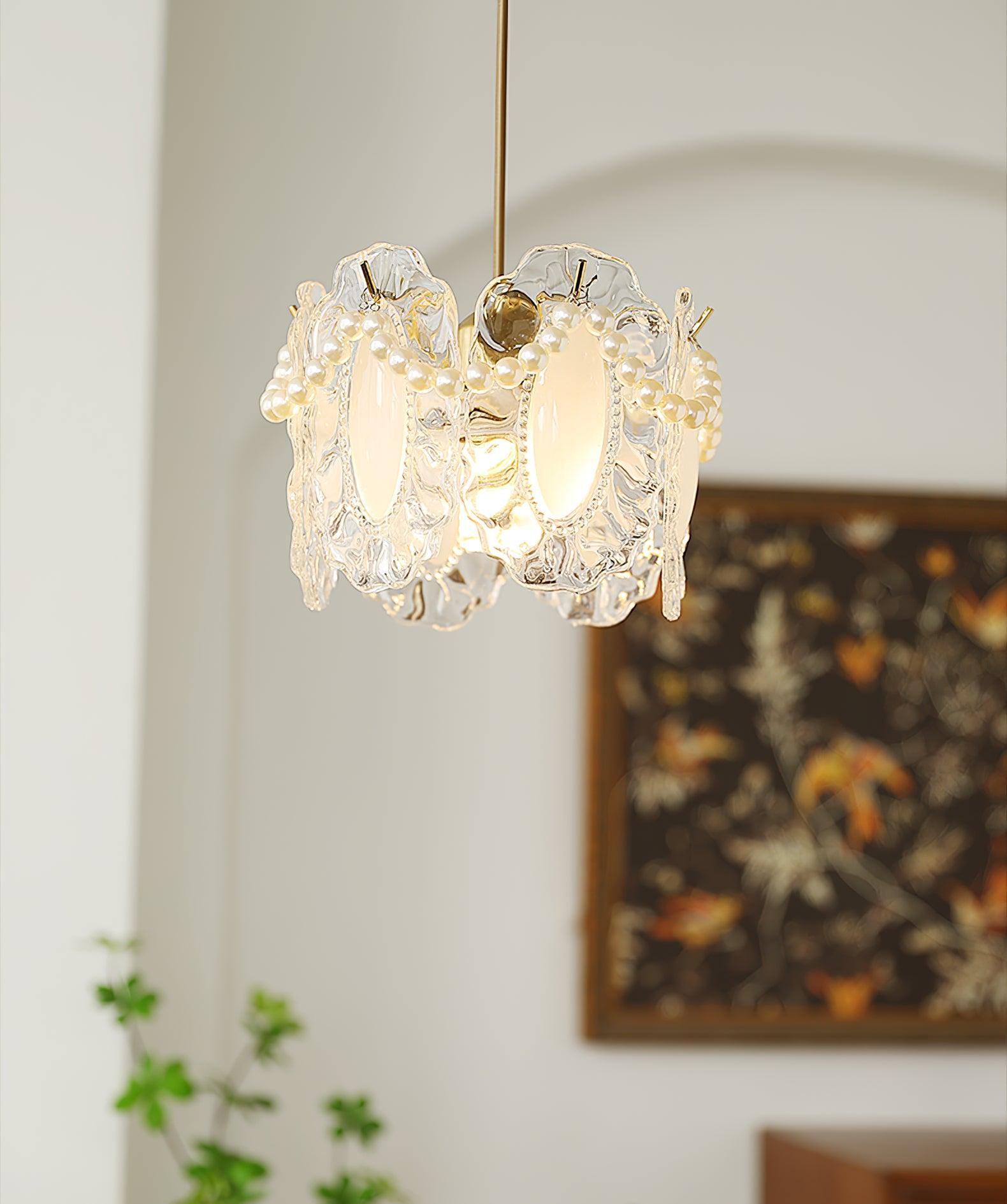 Mirello Glas Glamour Pendelleuchte Lampe-Letslighting