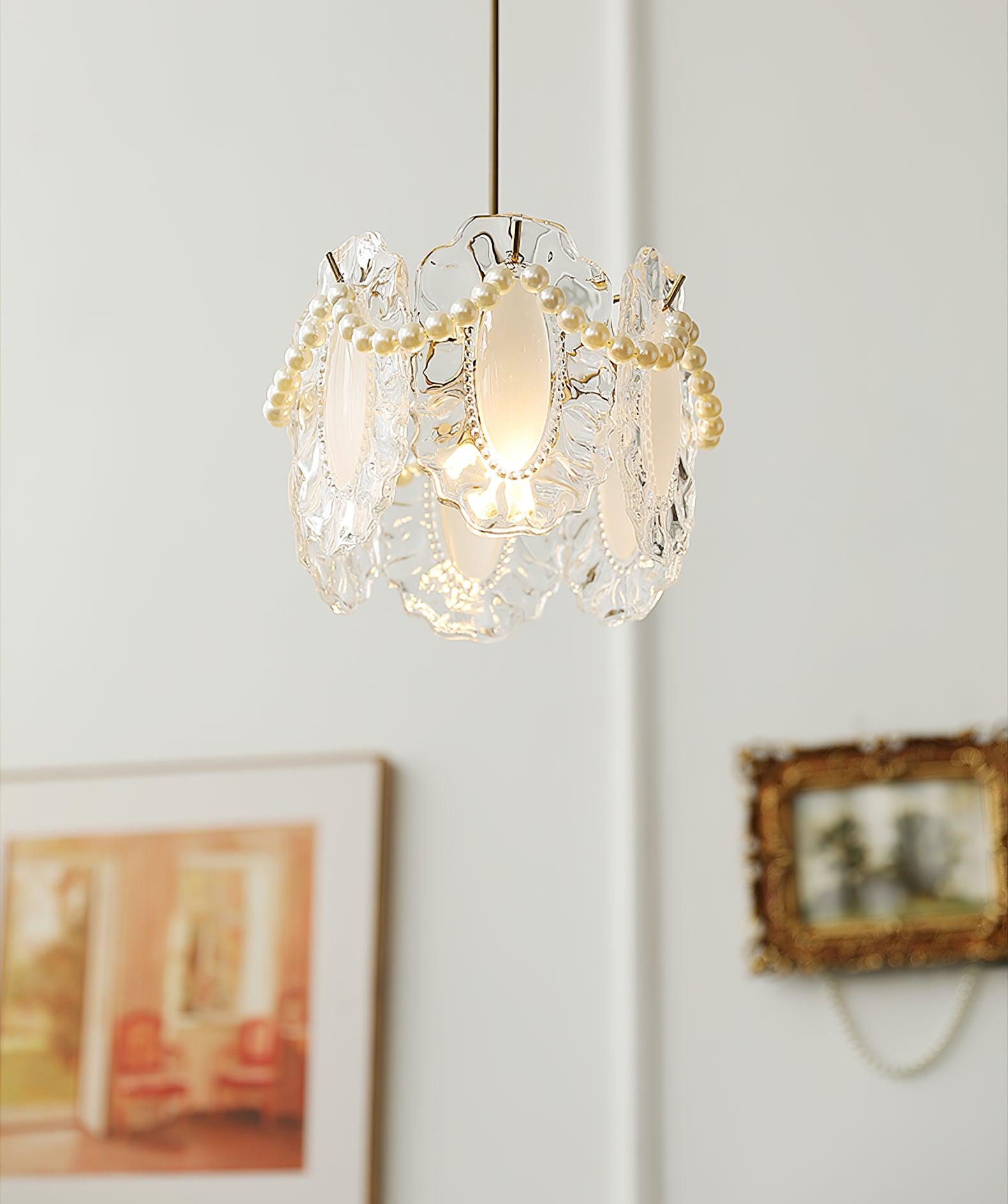 Mirello Glas Glamour Pendelleuchte Lampe-Letslighting