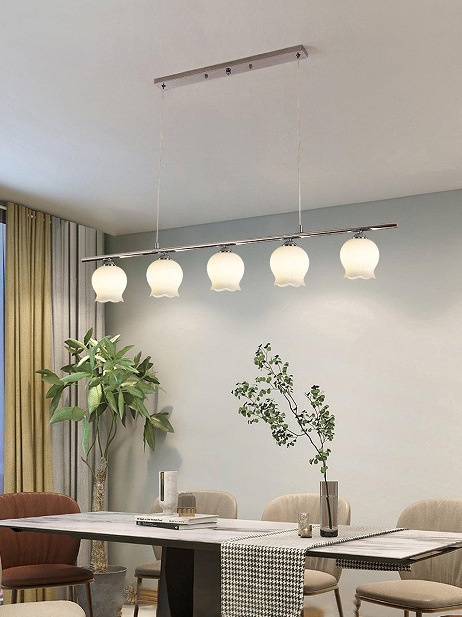 Evenara Modern Minimalistisch Blume Glas Pendelleuchte-Letslighting