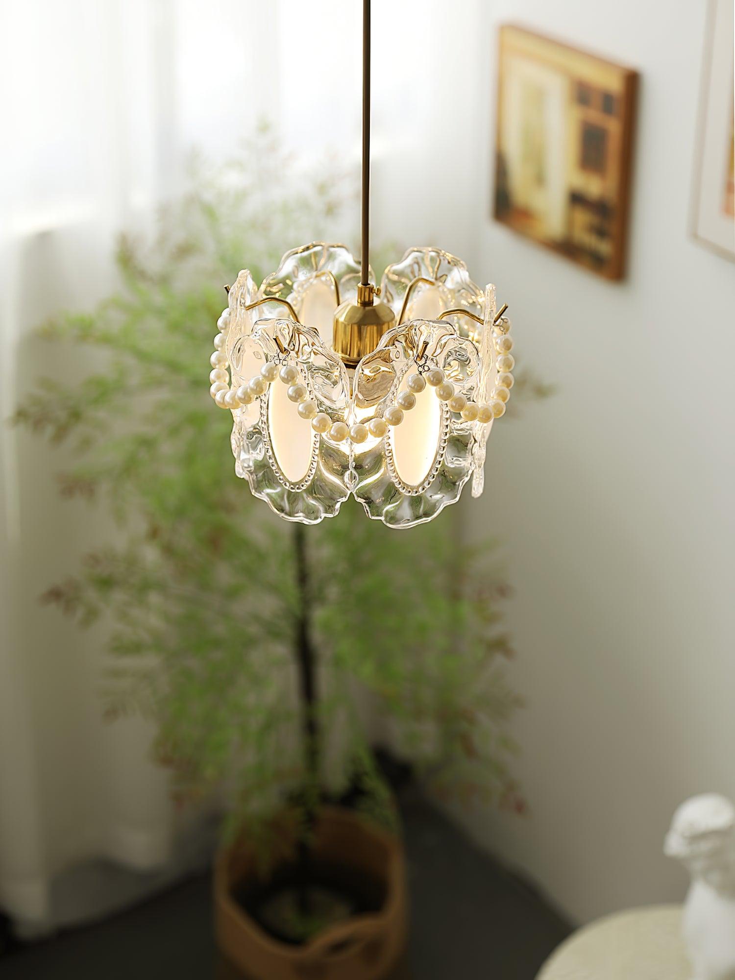 Mirello Glas Glamour Pendelleuchte Lampe-Letslighting