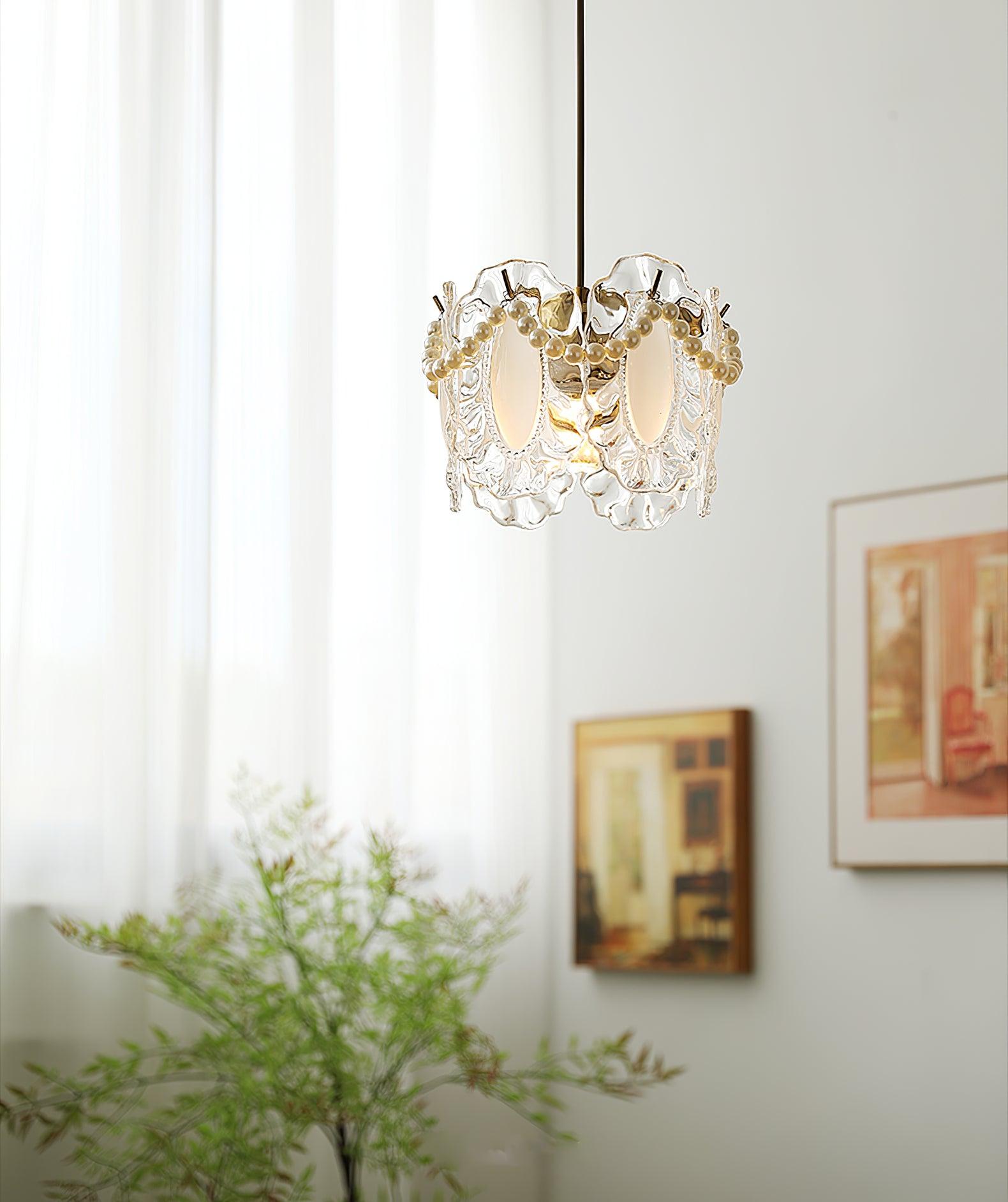 Mirello Glas Glamour Pendelleuchte Lampe-Letslighting