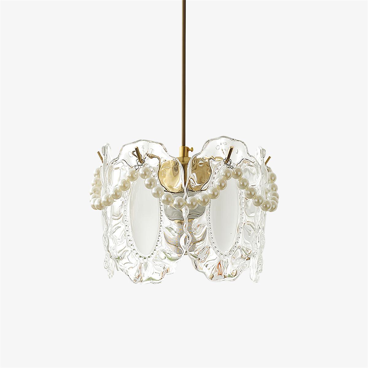 Mirello Glas Glamour Pendelleuchte Lampe-Letslighting