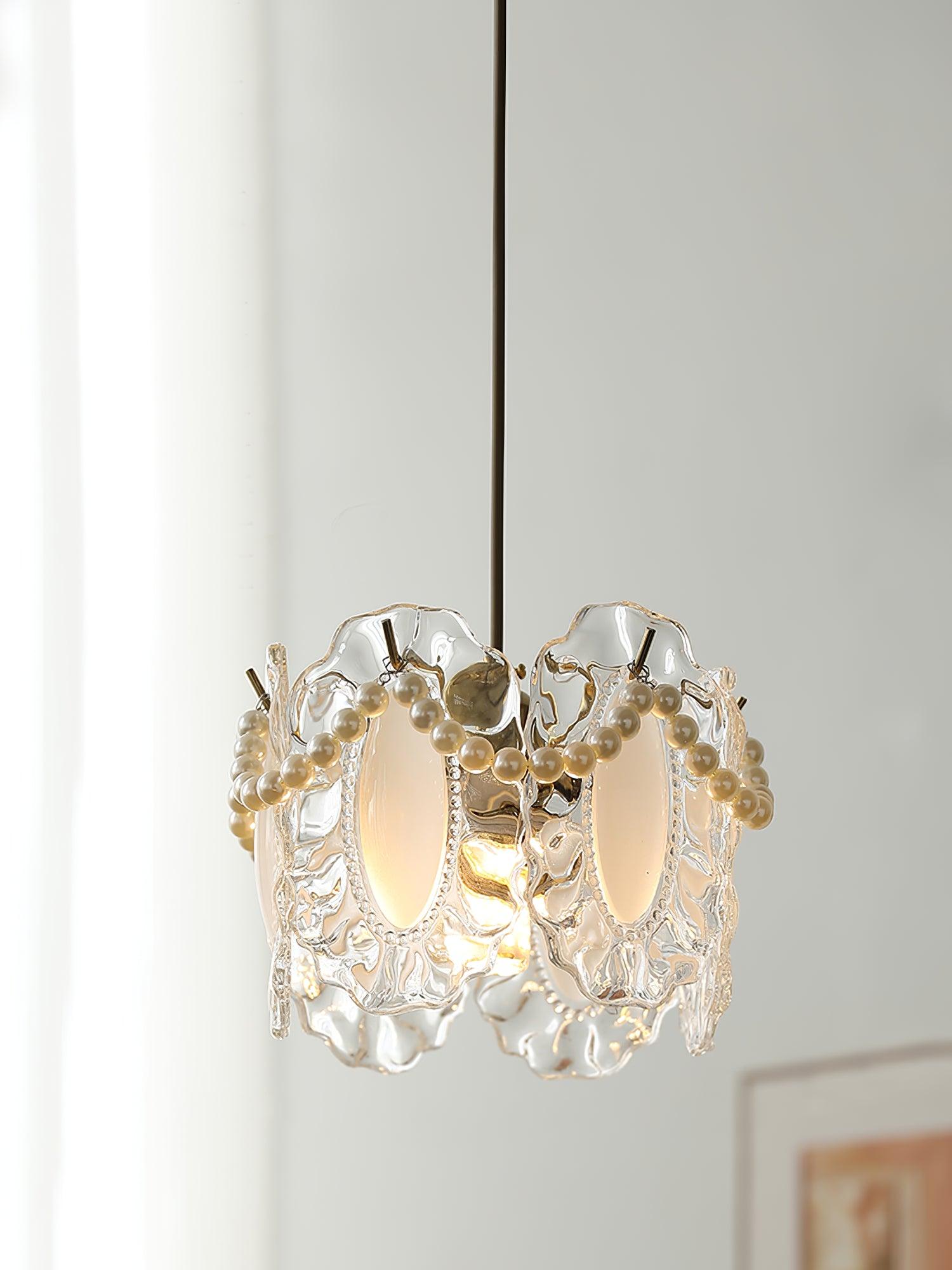 Mirello Glas Glamour Pendelleuchte Lampe-Letslighting