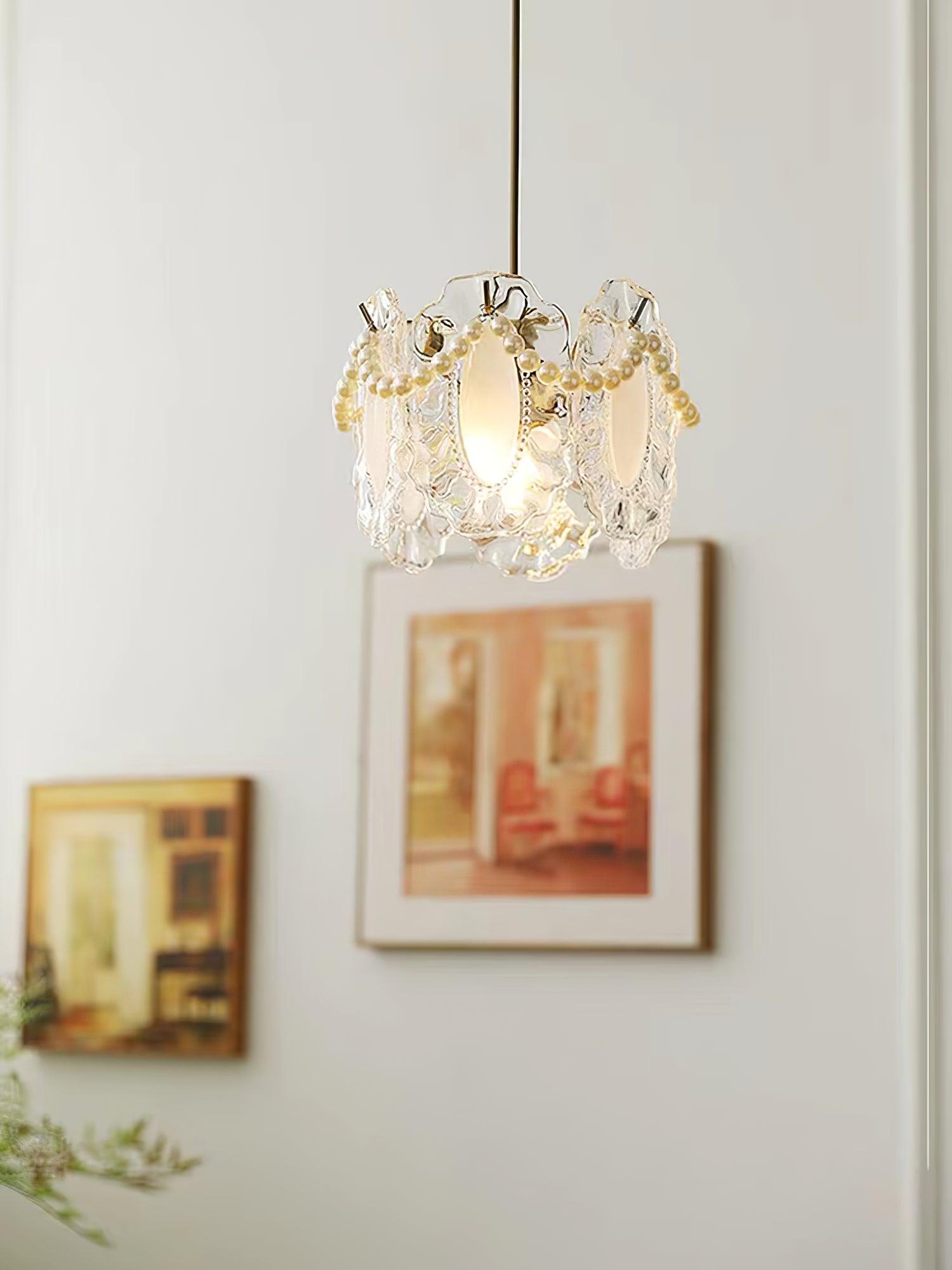 Mirello Glas Glamour Pendelleuchte Lampe-Letslighting