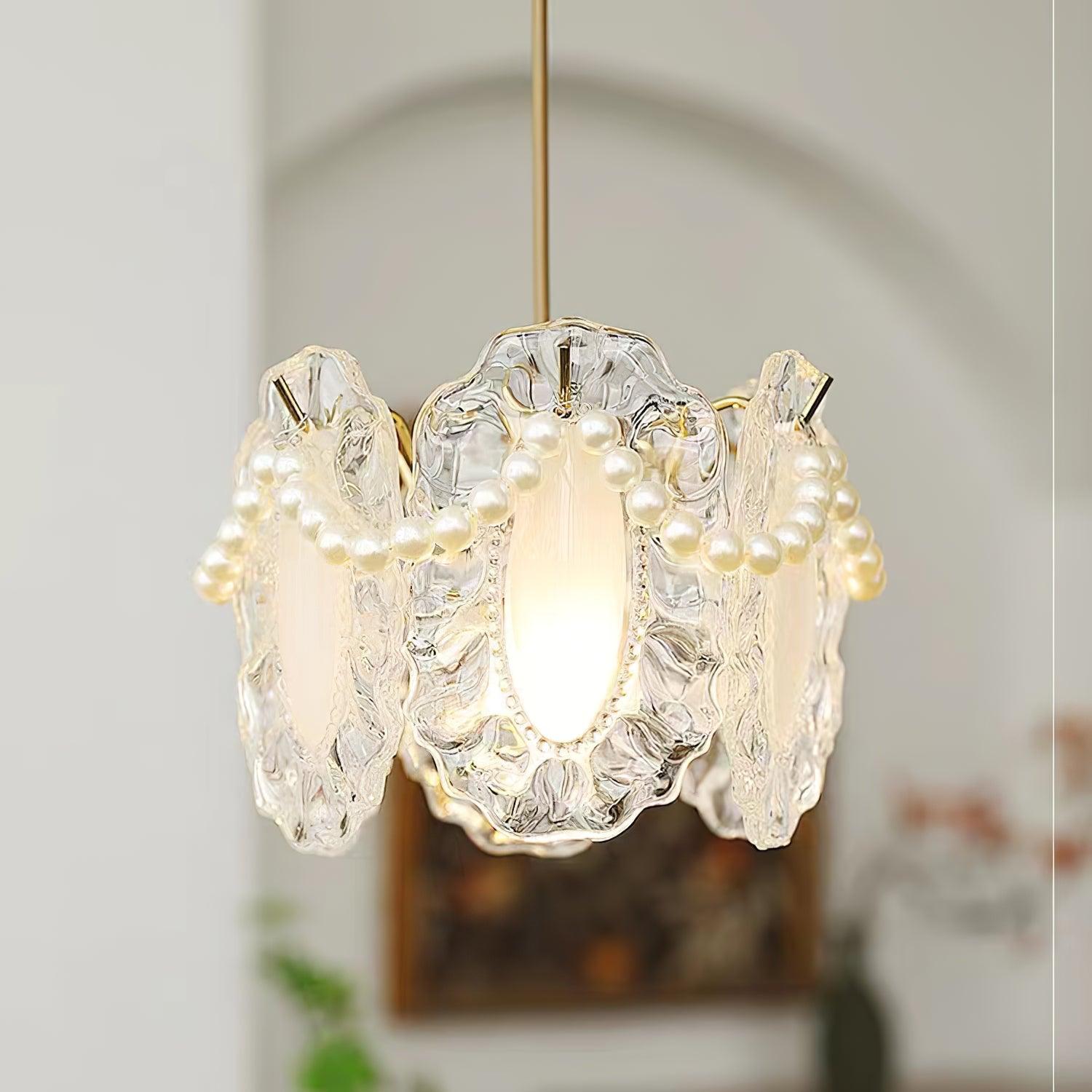Mirello Glas Glamour Pendelleuchte Lampe-Letslighting