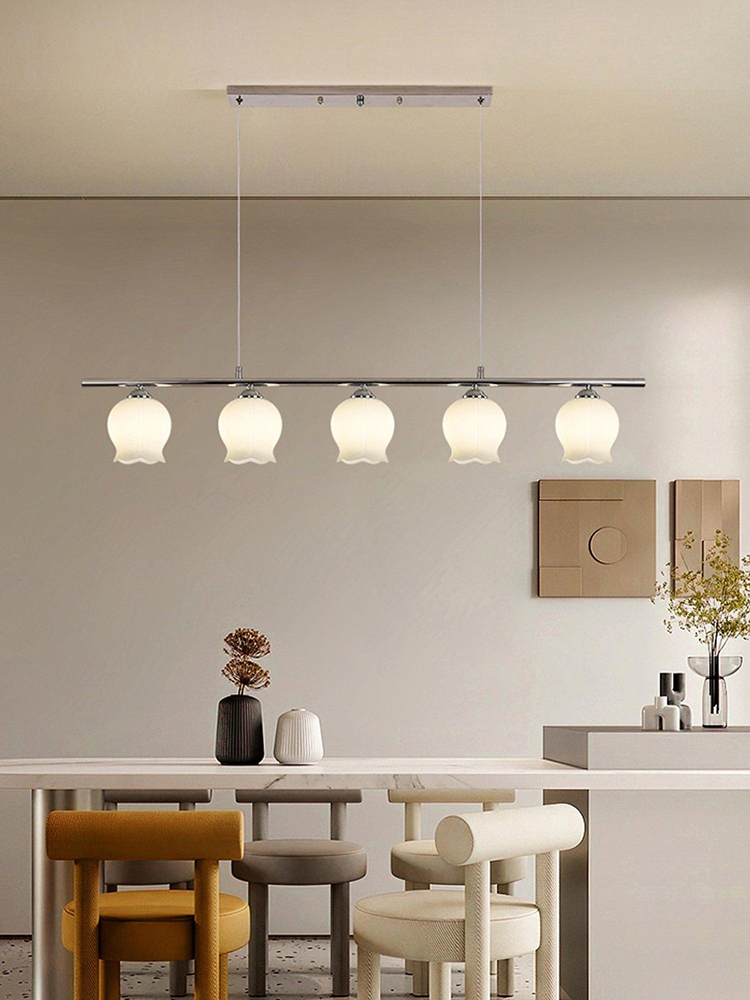 Evenara Modern Minimalistisch Blume Glas Pendelleuchte-Letslighting