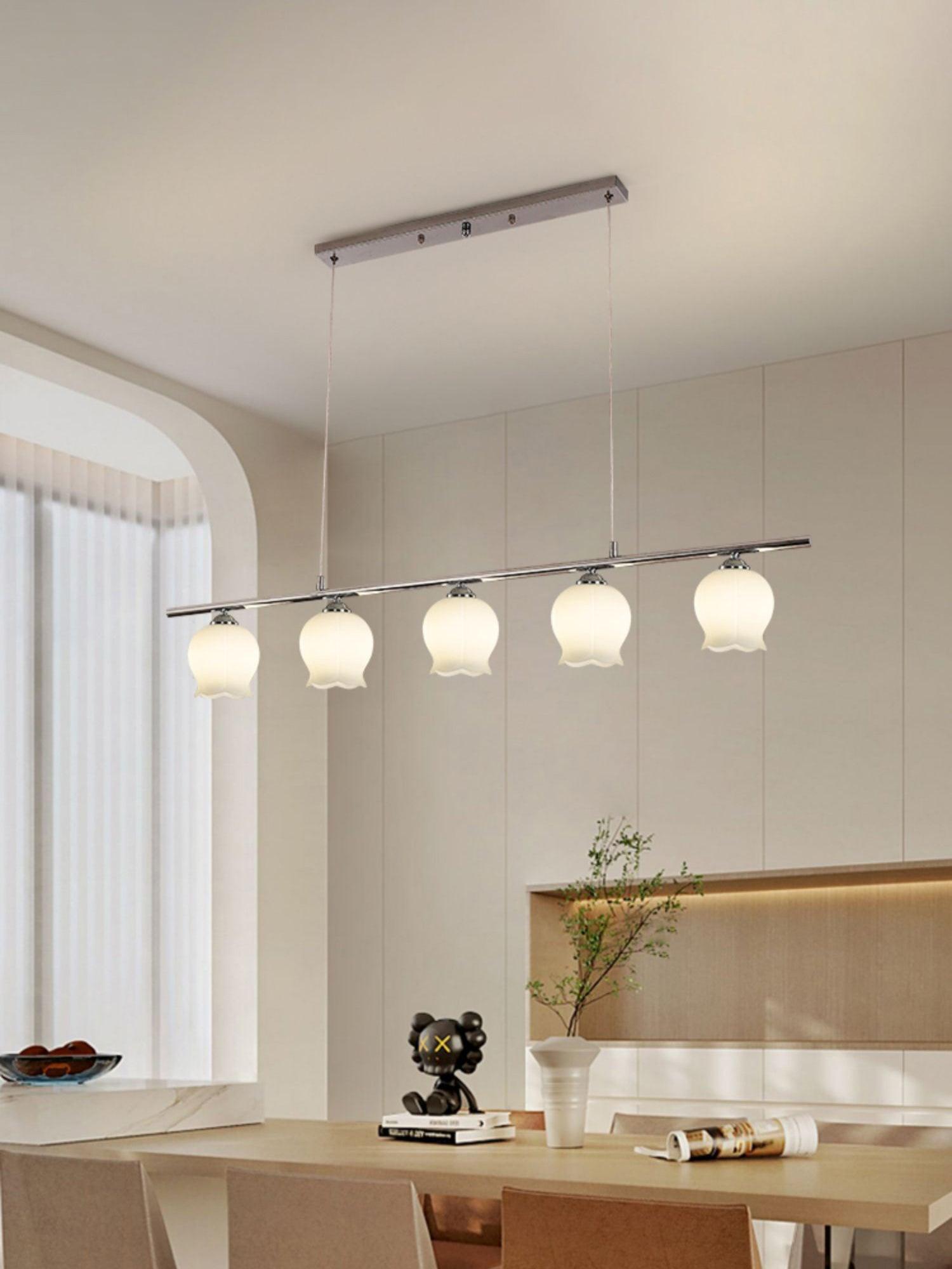 Evenara Modern Minimalistisch Blume Glas Pendelleuchte-Letslighting