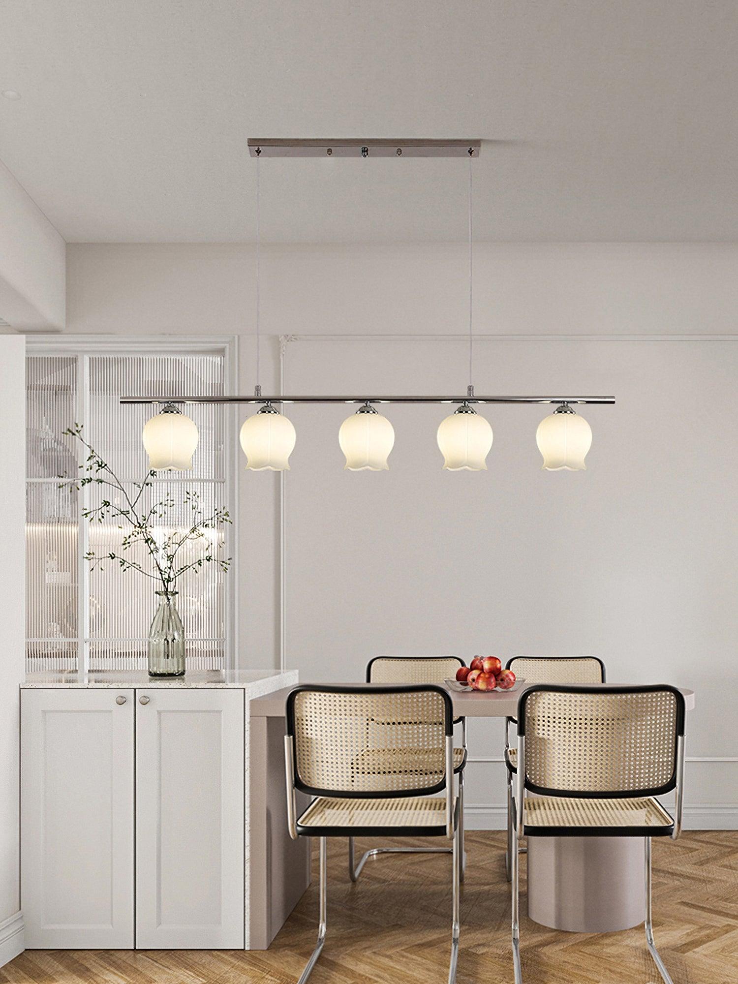 Evenara Modern Minimalistisch Blume Glas Pendelleuchte-Letslighting