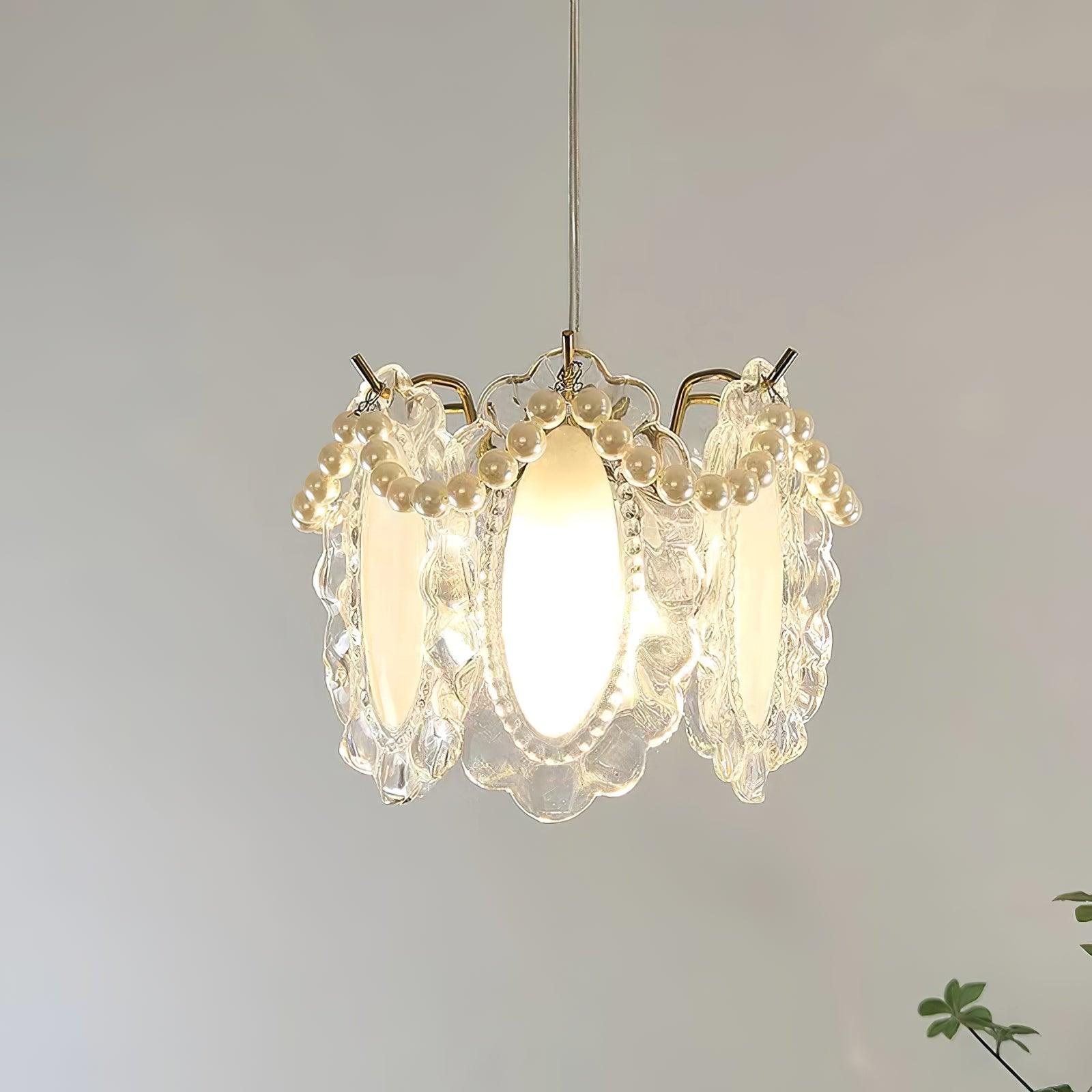 Mirello Glas Glamour Pendelleuchte Lampe-Letslighting