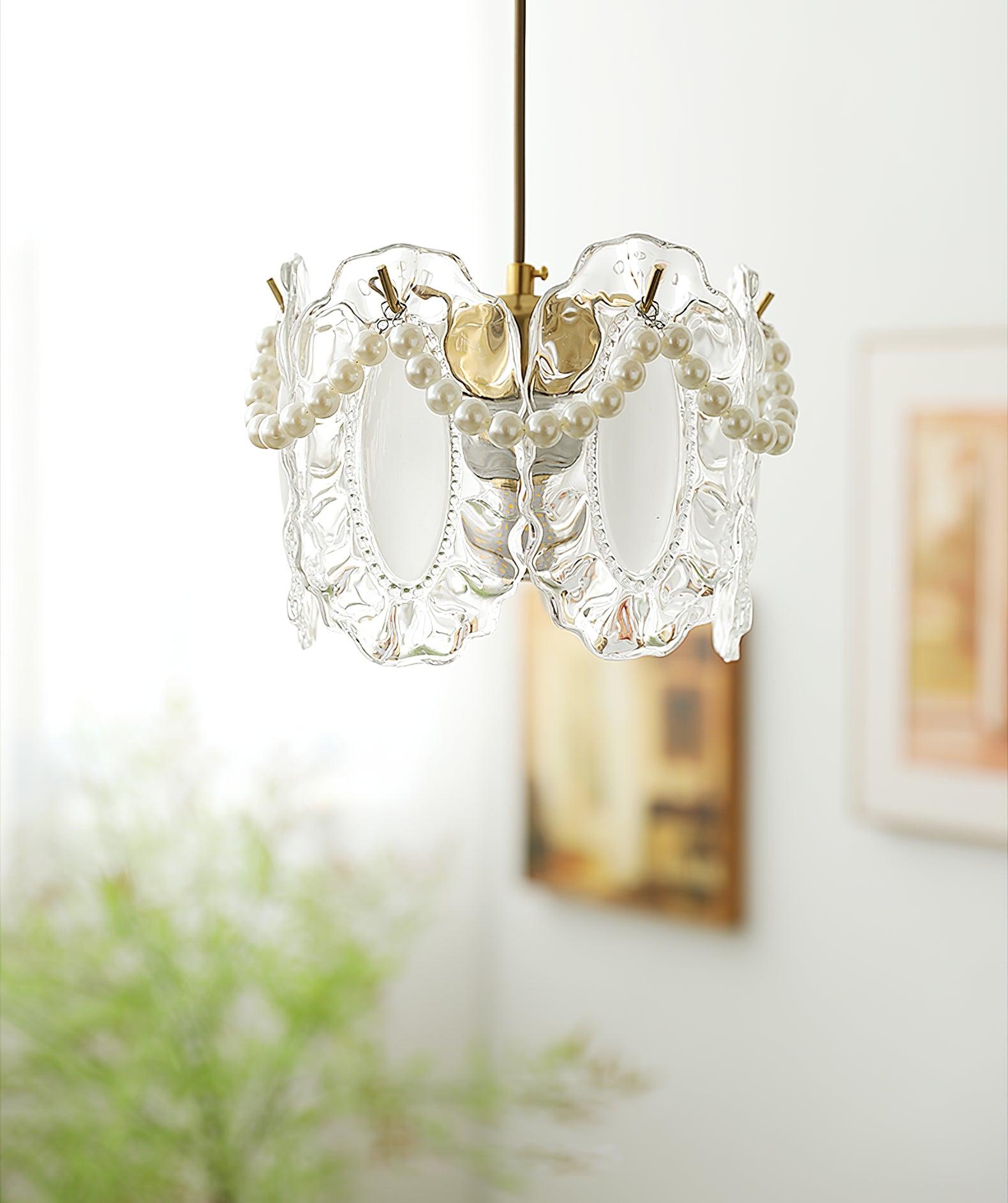 Mirello Glas Glamour Pendelleuchte Lampe-Letslighting