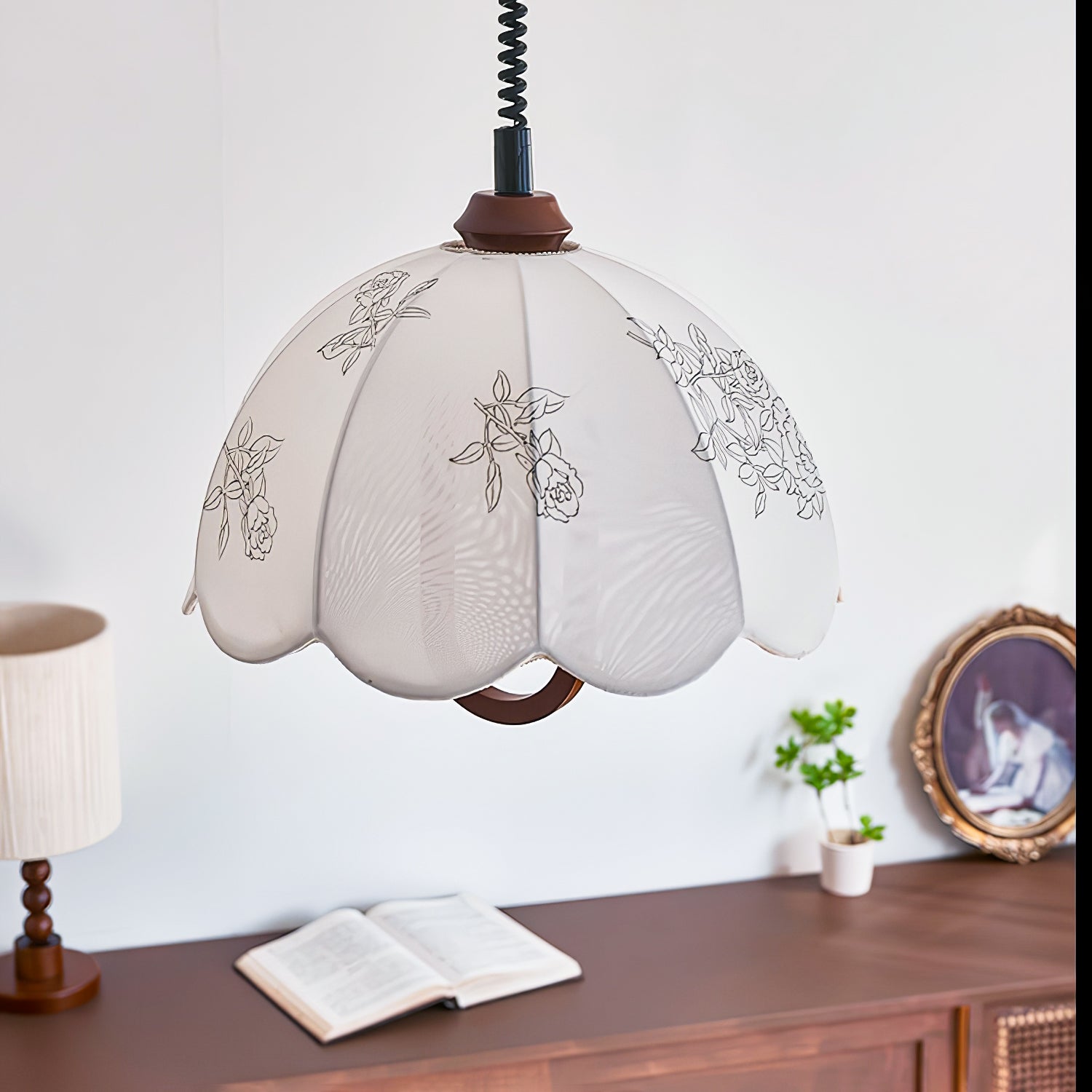Kade Vintage Holz Pendelleuchte Leuchte-Letslighting