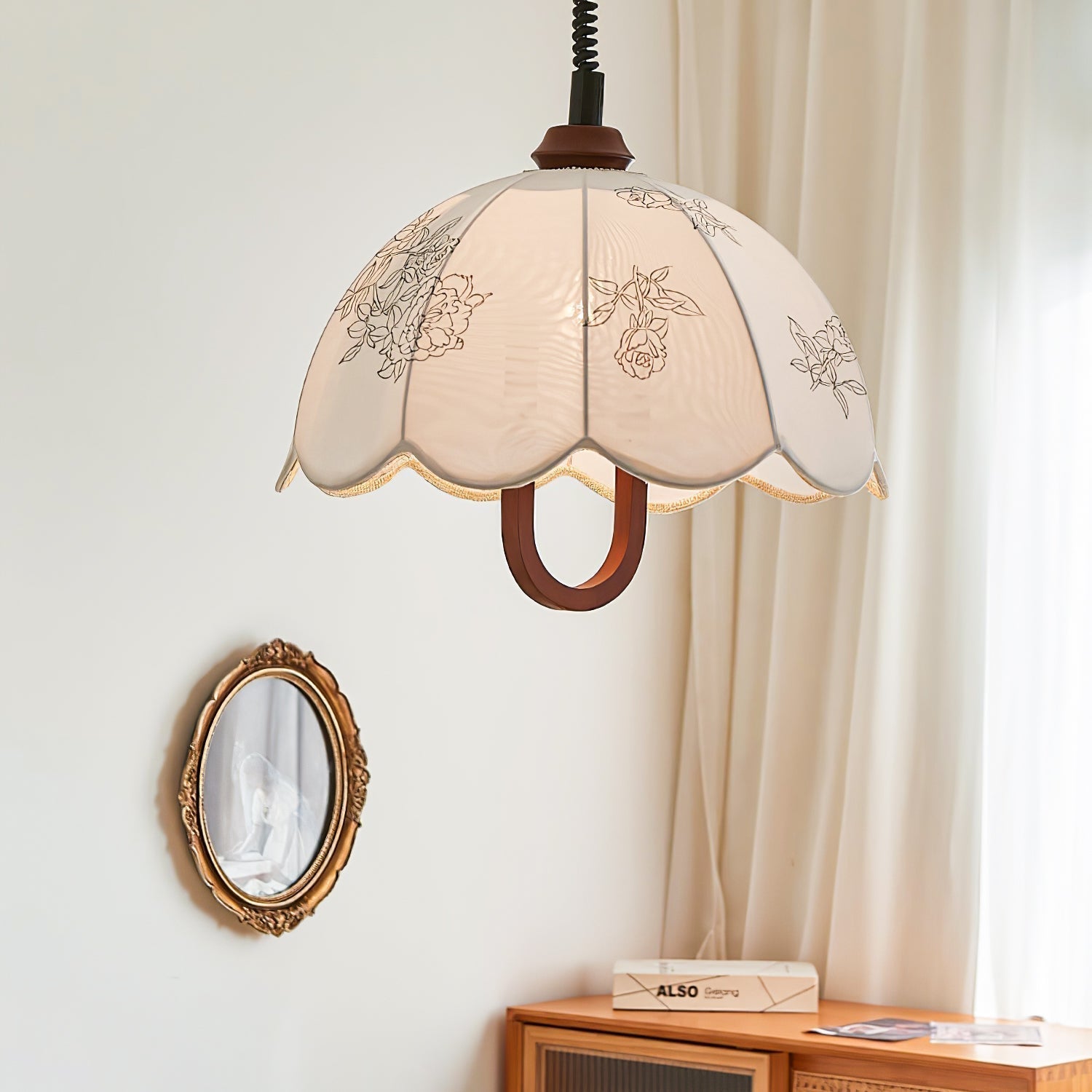 Kade Vintage Holz Pendelleuchte Leuchte-Letslighting