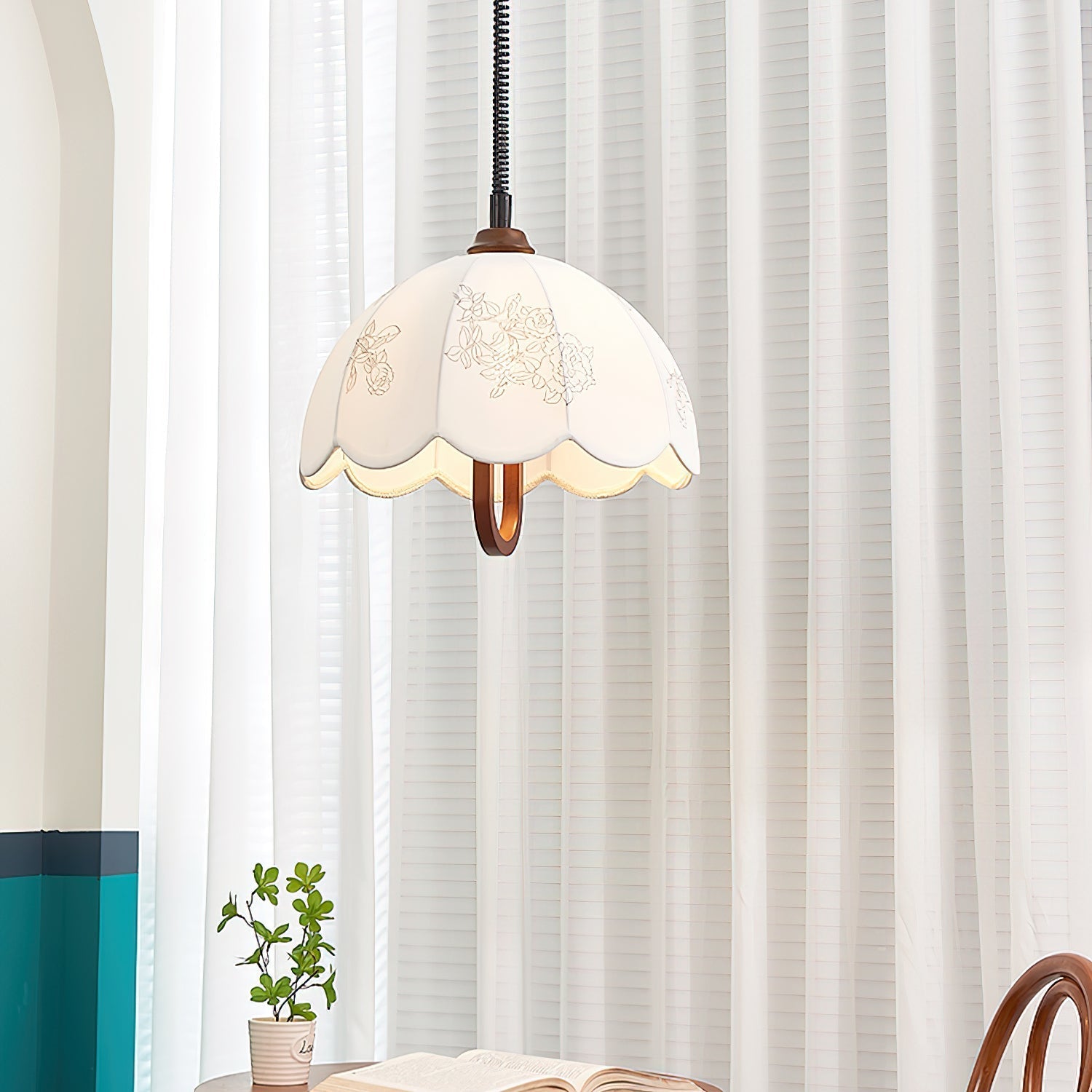 Kade Vintage Holz Pendelleuchte Leuchte-Letslighting