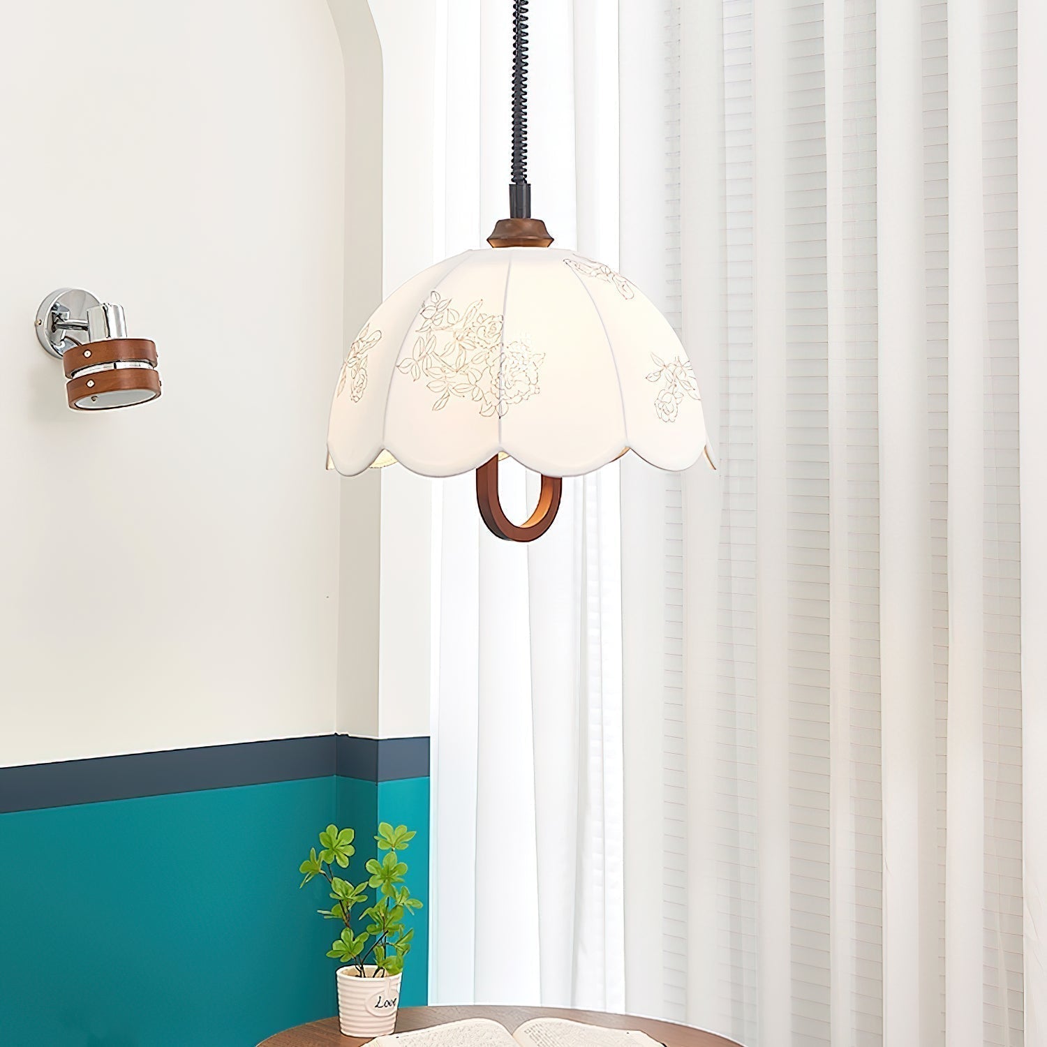 Kade Vintage Holz Pendelleuchte Leuchte-Letslighting