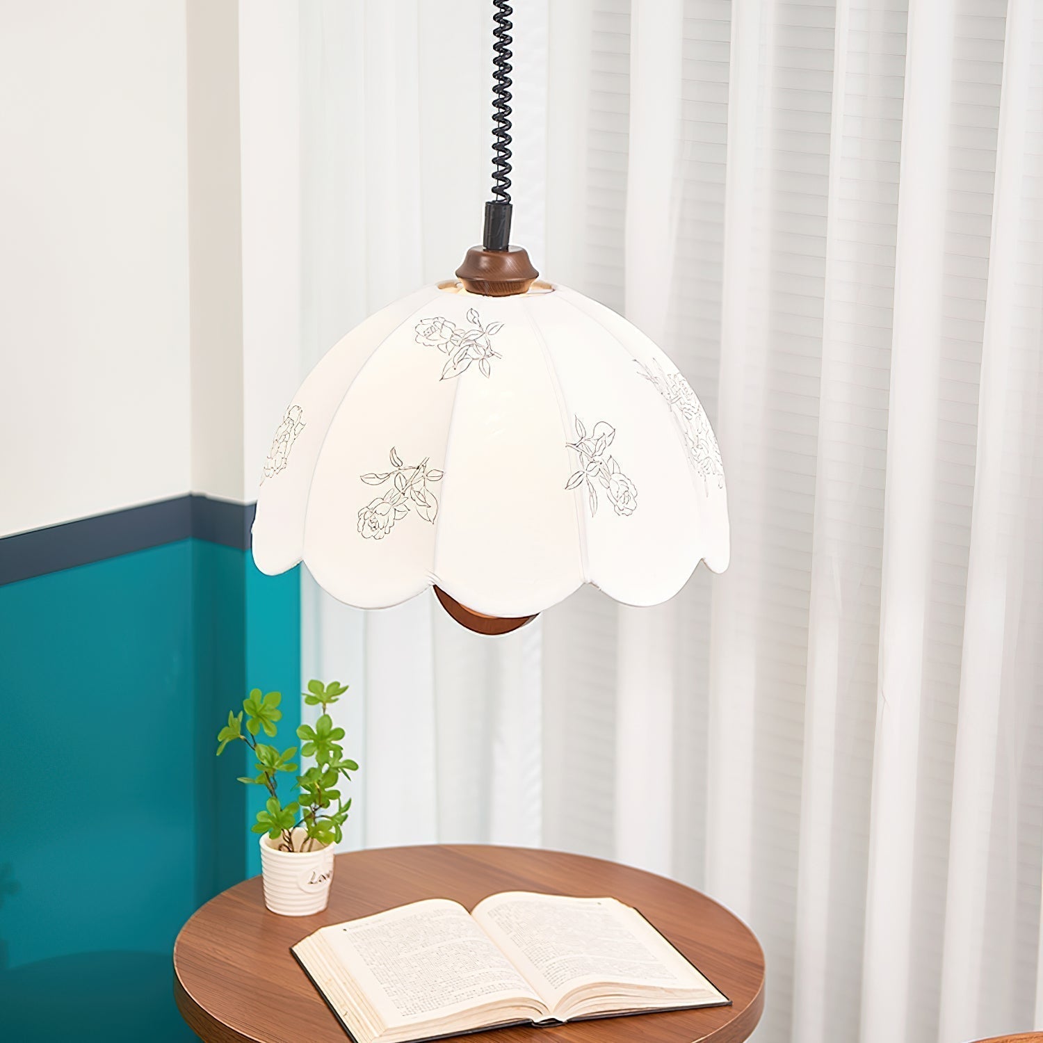 Kade Vintage Holz Pendelleuchte Leuchte-Letslighting