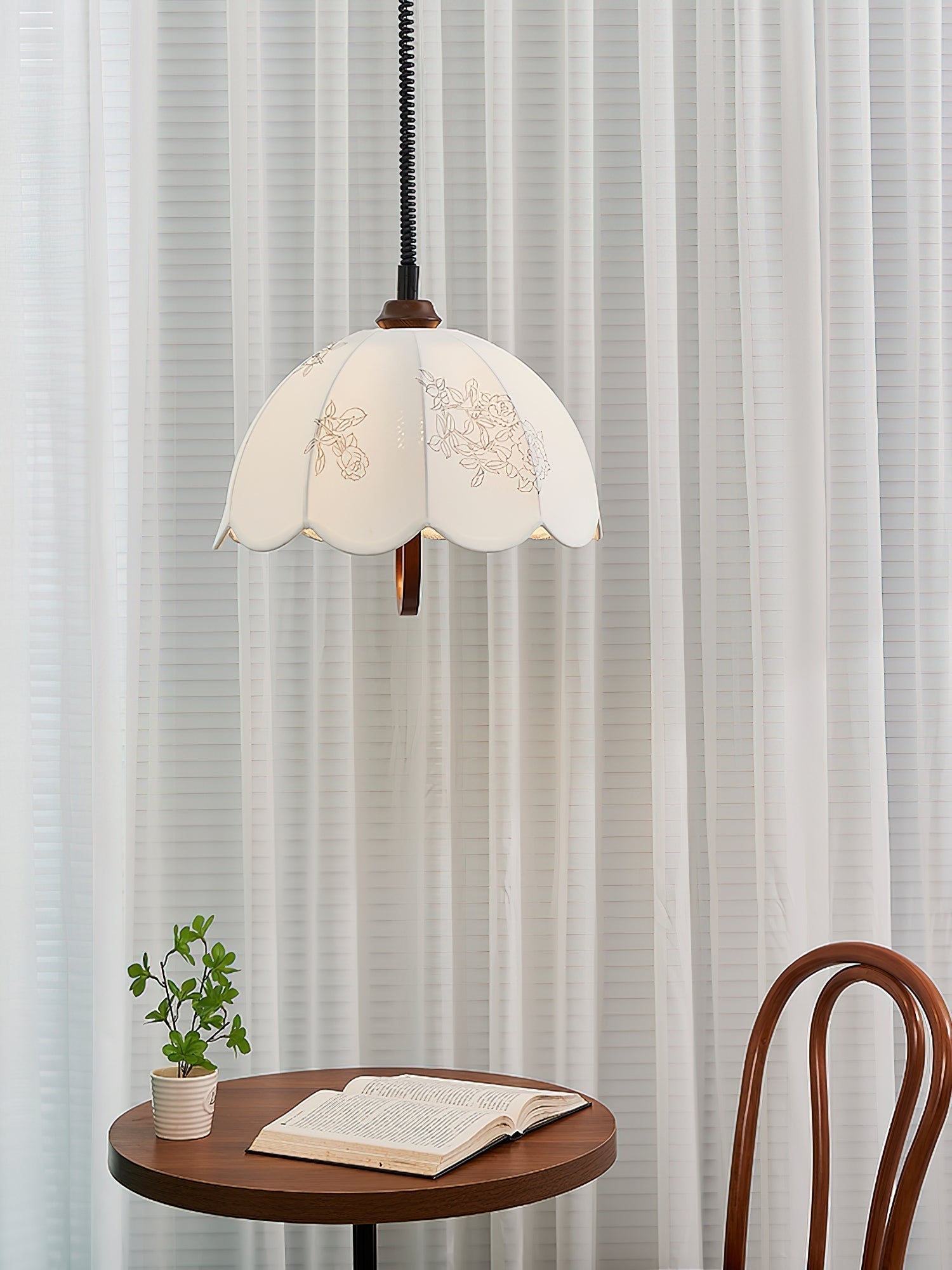 Kade Vintage Holz Pendelleuchte Leuchte-Letslighting