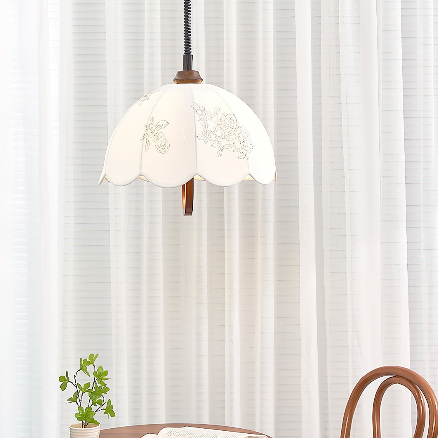 Kade Vintage Holz Pendelleuchte Leuchte-Letslighting