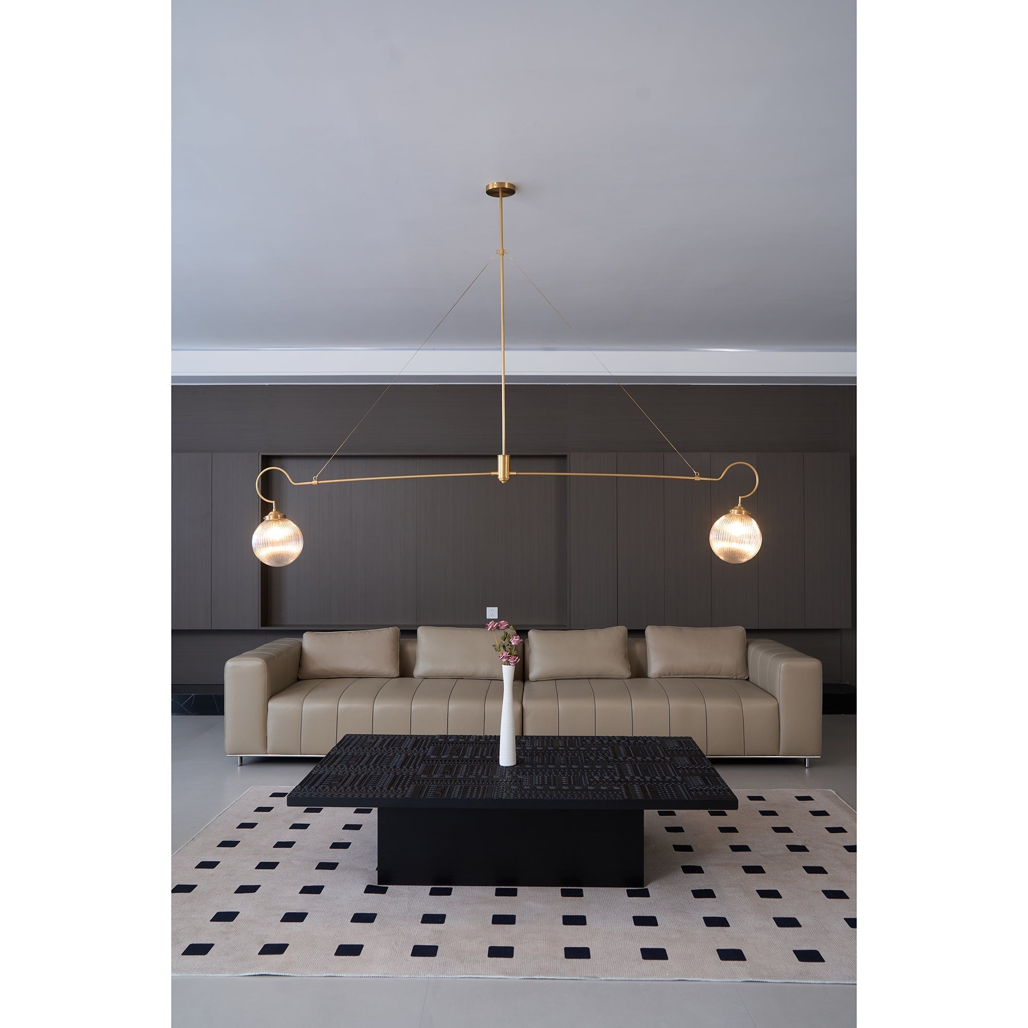 Vavenia Kronleuchter aus Messing und Glas-Letslighting