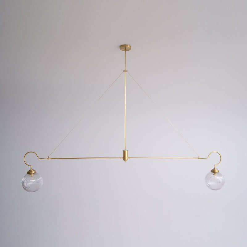 Vavenia Kronleuchter aus Messing und Glas-Letslighting