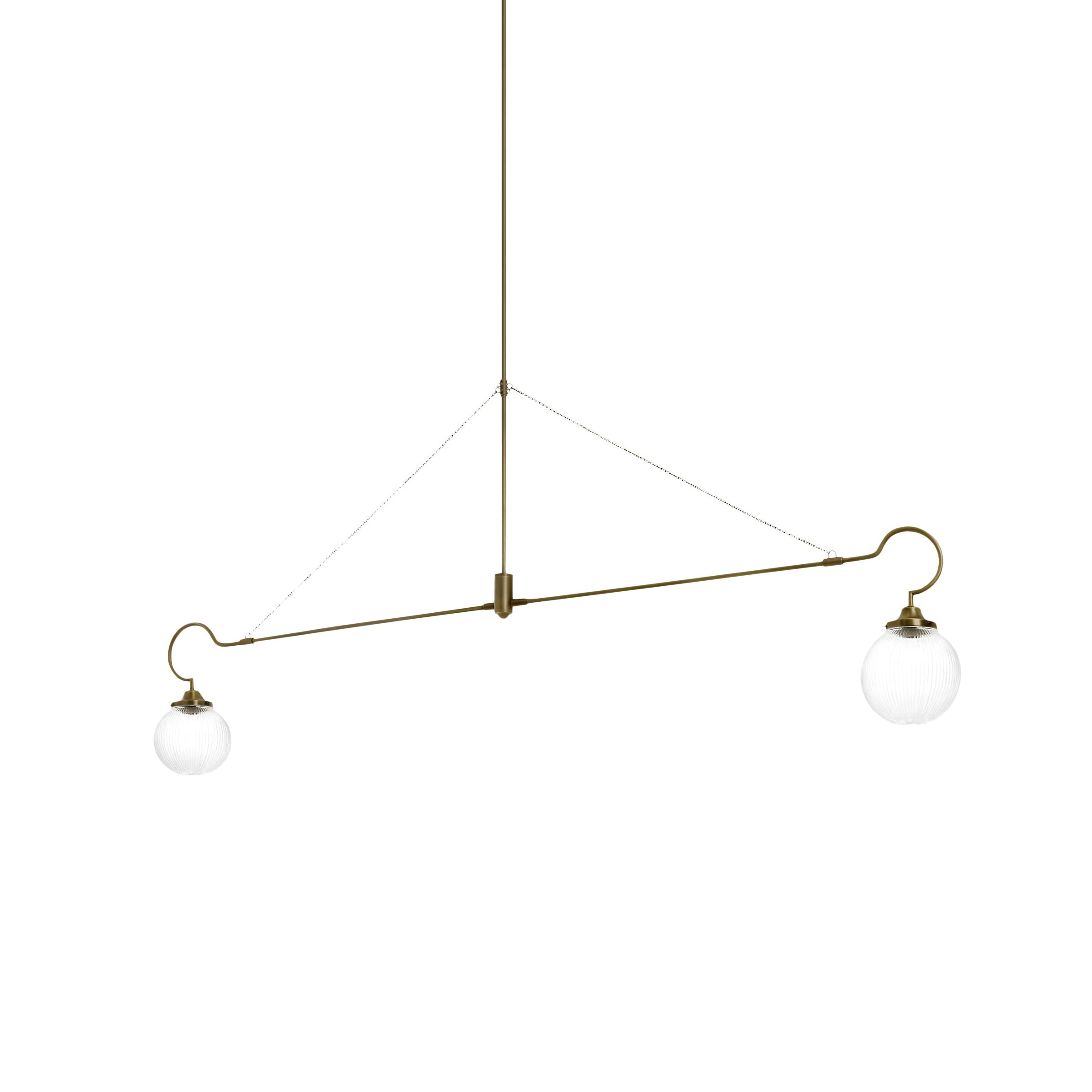 Vavenia Kronleuchter aus Messing und Glas-Letslighting