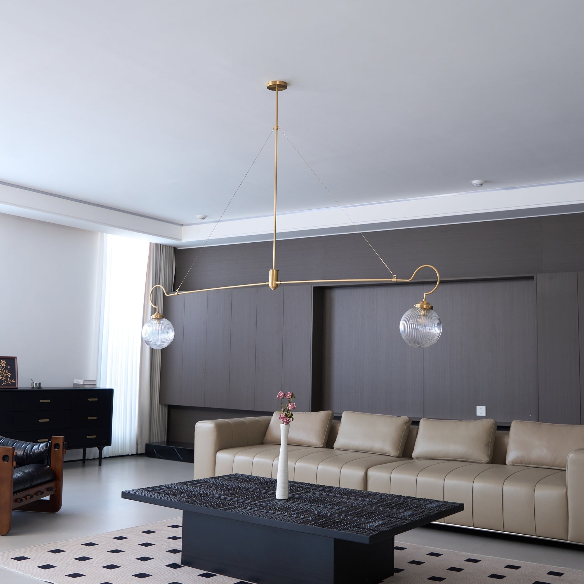 Vavenia Kronleuchter aus Messing und Glas-Letslighting
