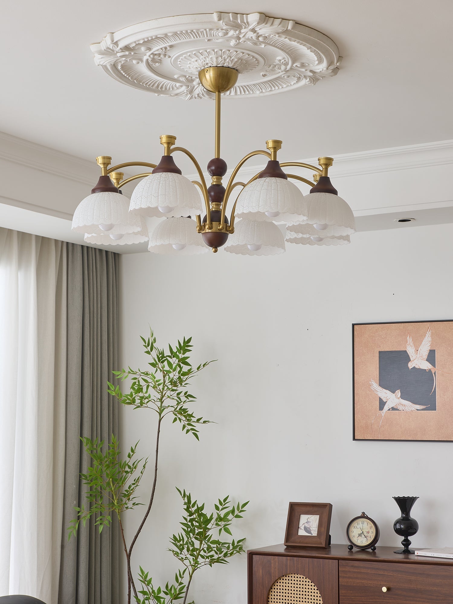 Vosolir Traditioneller Eleganter Holzkronleuchter-Letslighting