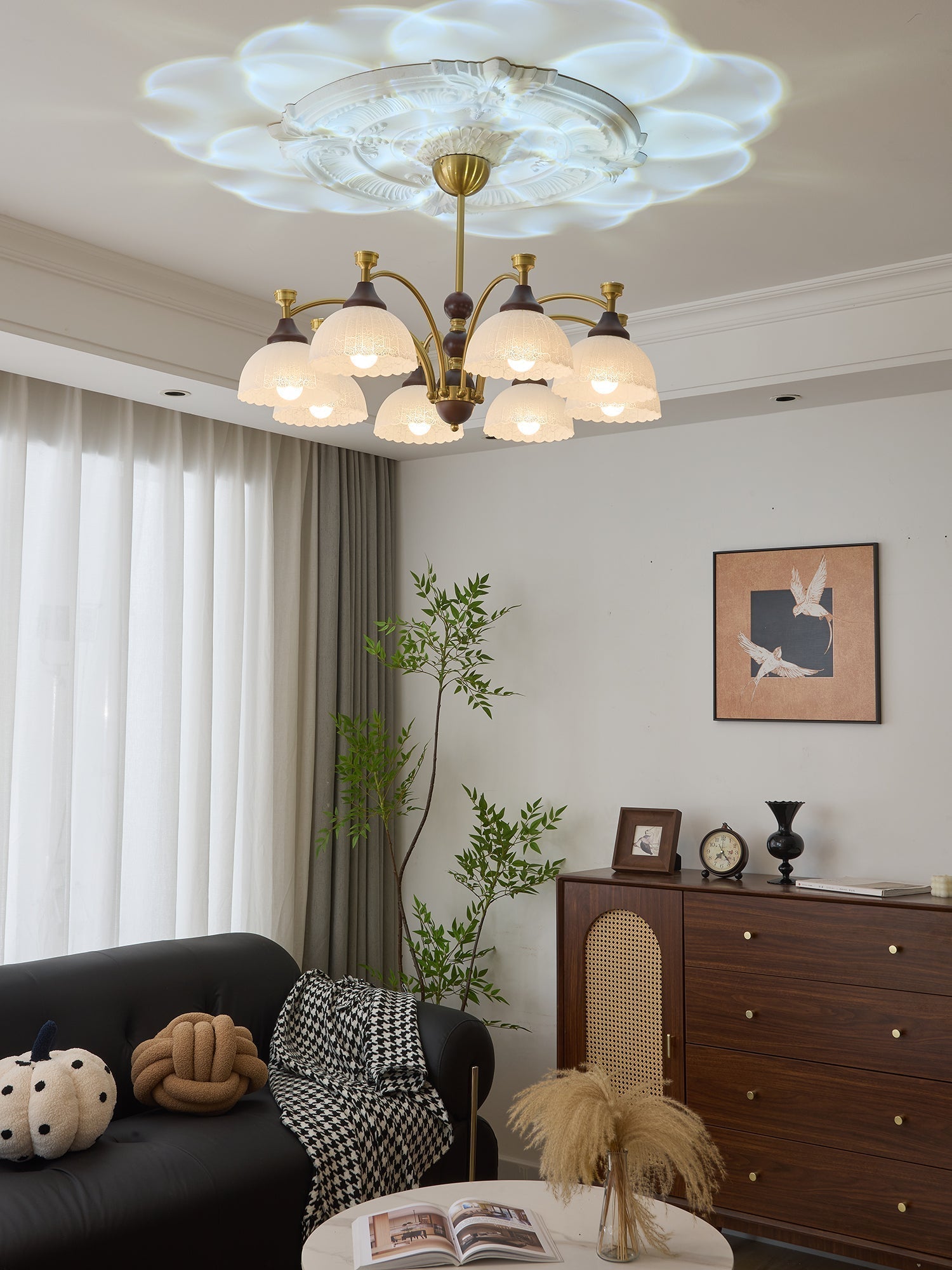 Vosolir Traditioneller Eleganter Holzkronleuchter-Letslighting