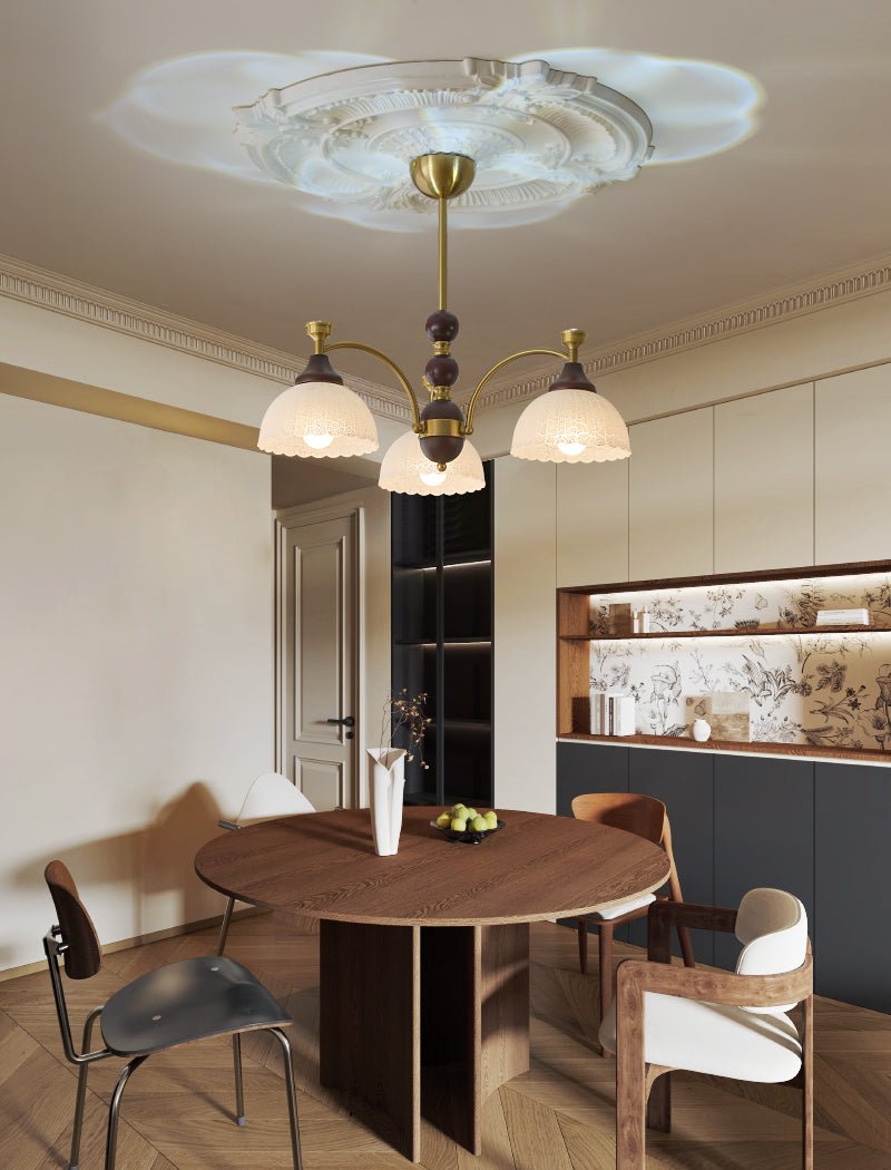 Vosolir Traditioneller Eleganter Holzkronleuchter-Letslighting