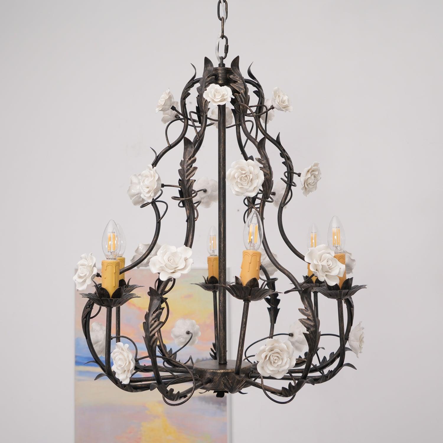 Judy Eleganter Luxus-Kronleuchter aus Keramik-Letslighting