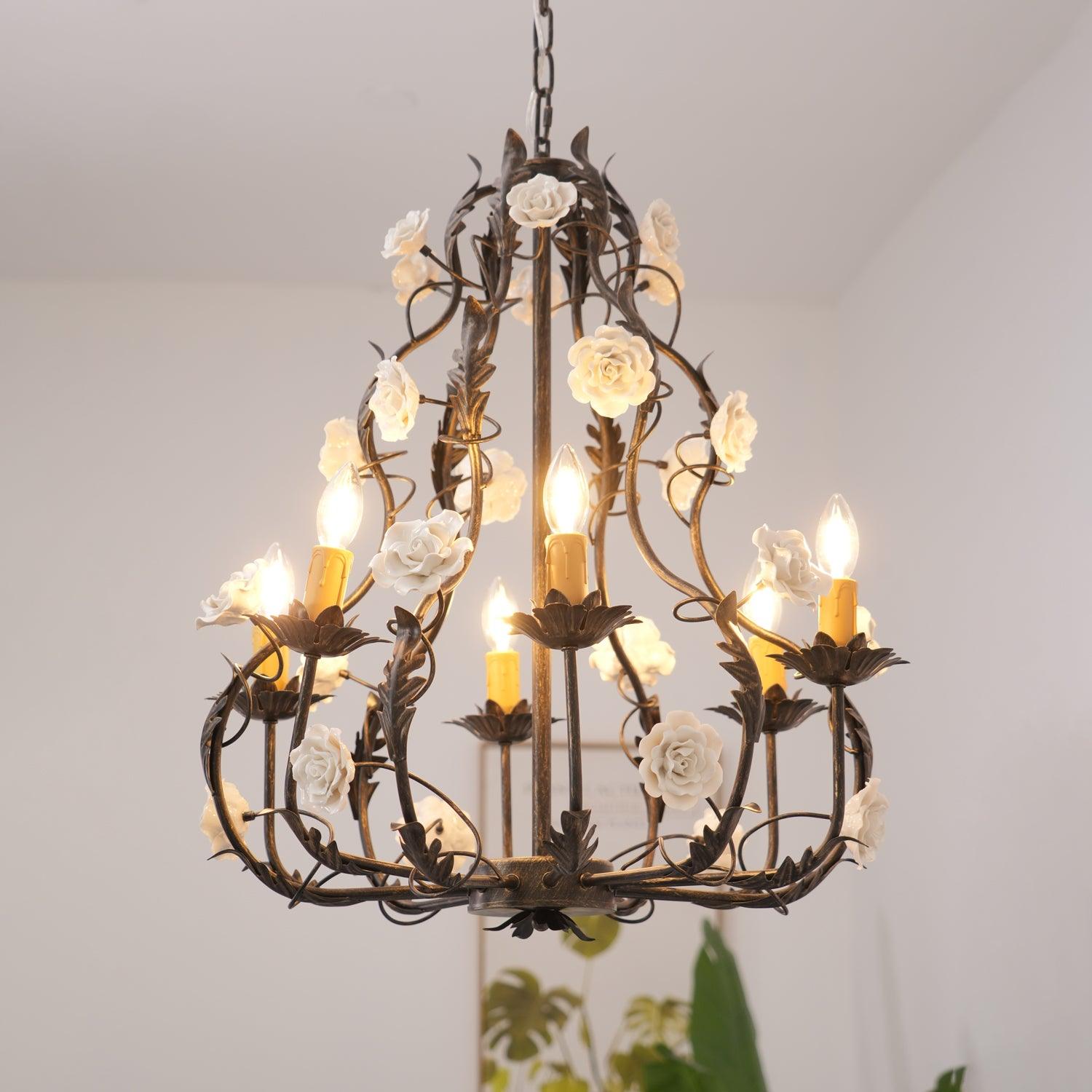 Judy Eleganter Luxus-Kronleuchter aus Keramik-Letslighting