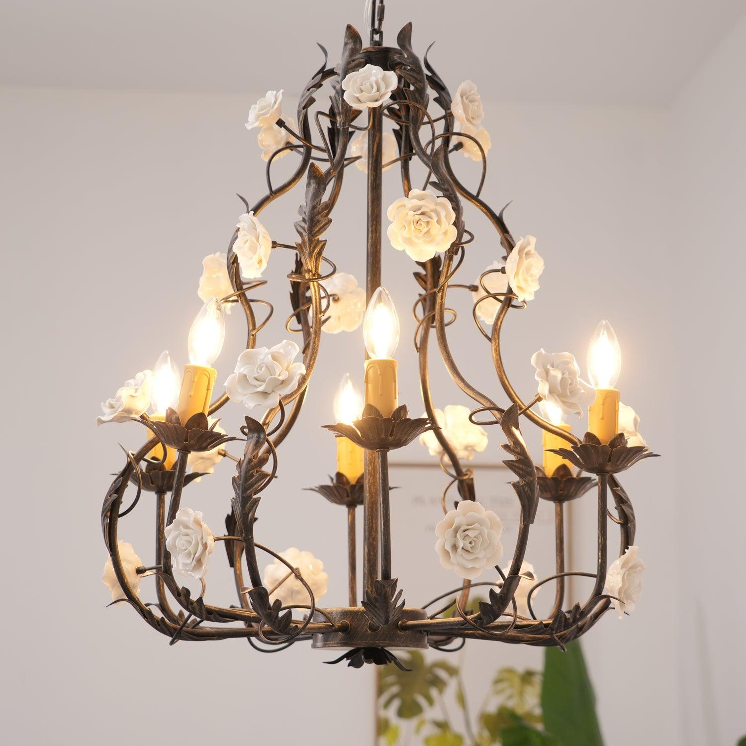 Judy Eleganter Luxus-Kronleuchter aus Keramik-Letslighting