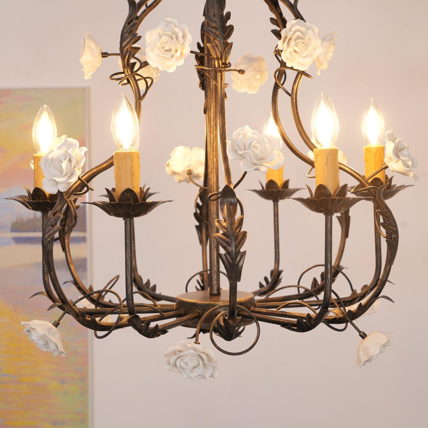 Judy Eleganter Luxus-Kronleuchter aus Keramik-Letslighting