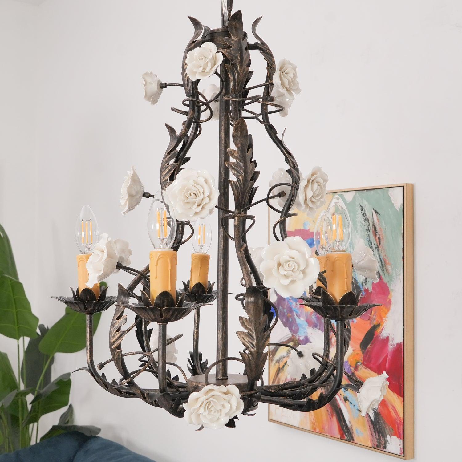 Judy Eleganter Luxus-Kronleuchter aus Keramik-Letslighting